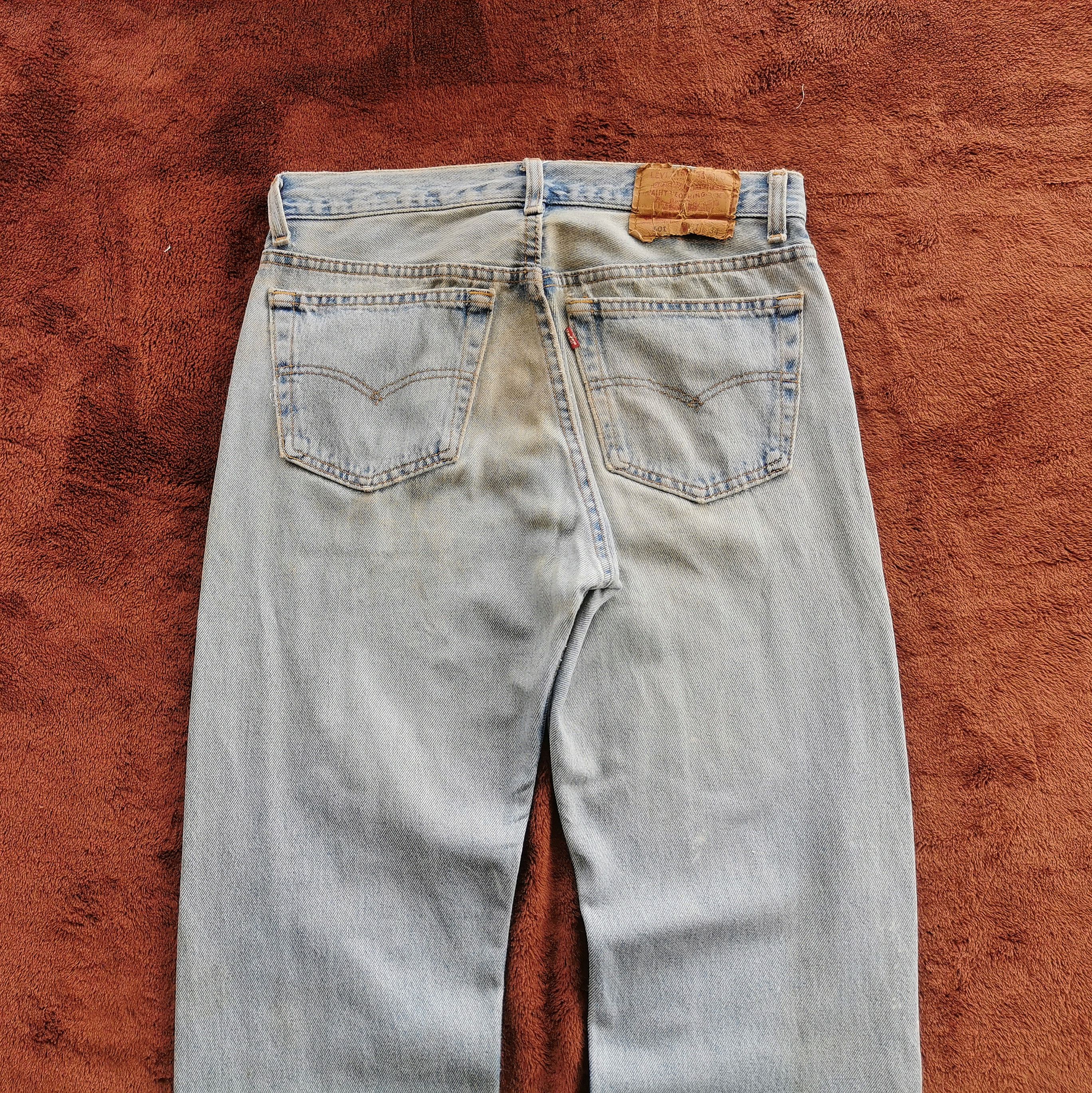 Levi's Vintage Levis 501 Distressed Fuck Dirty Jeans Size US 31 - 4 Thumbnail