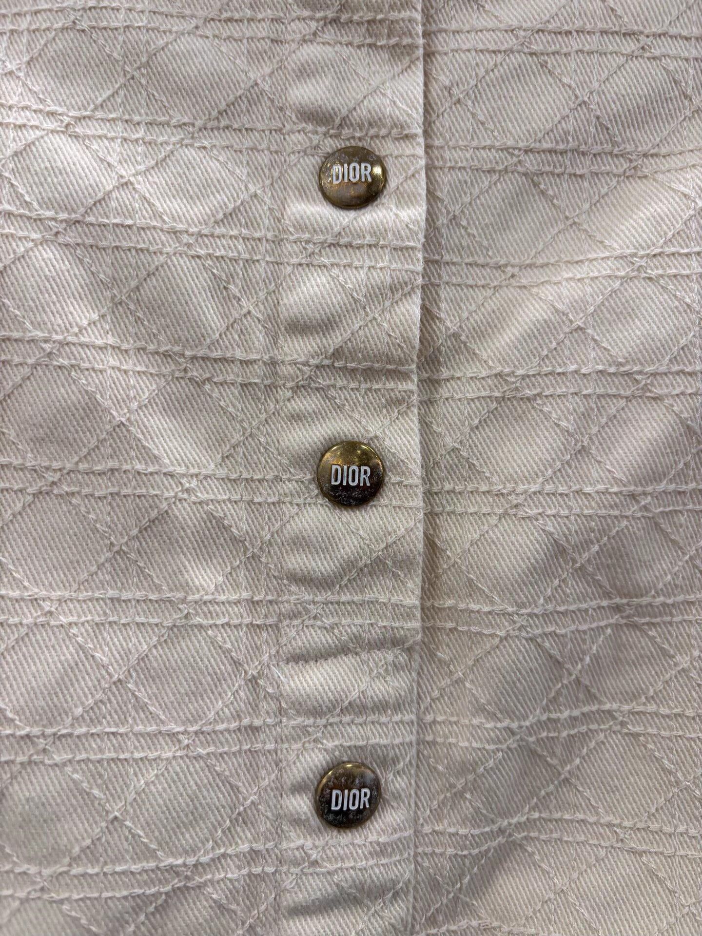 Dior Dior Kids Beige Skirt Gold Button 13Y Size 22" - 3 Thumbnail