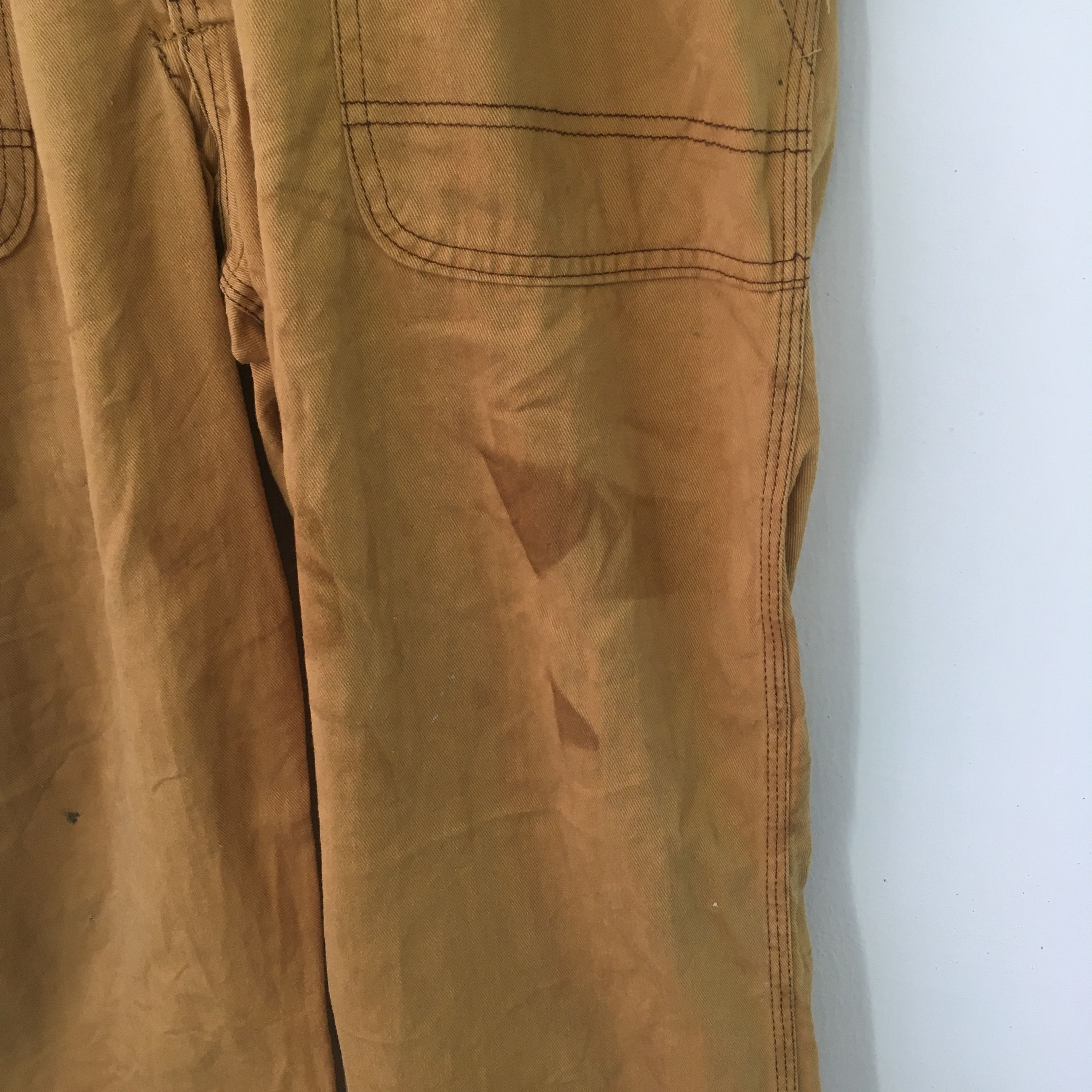Japanese Brand Vintage 90's Heavy Used Toyota Japan Brown Coveralls - 481 Size US L / EU 52-54 / 3 - 7 Thumbnail