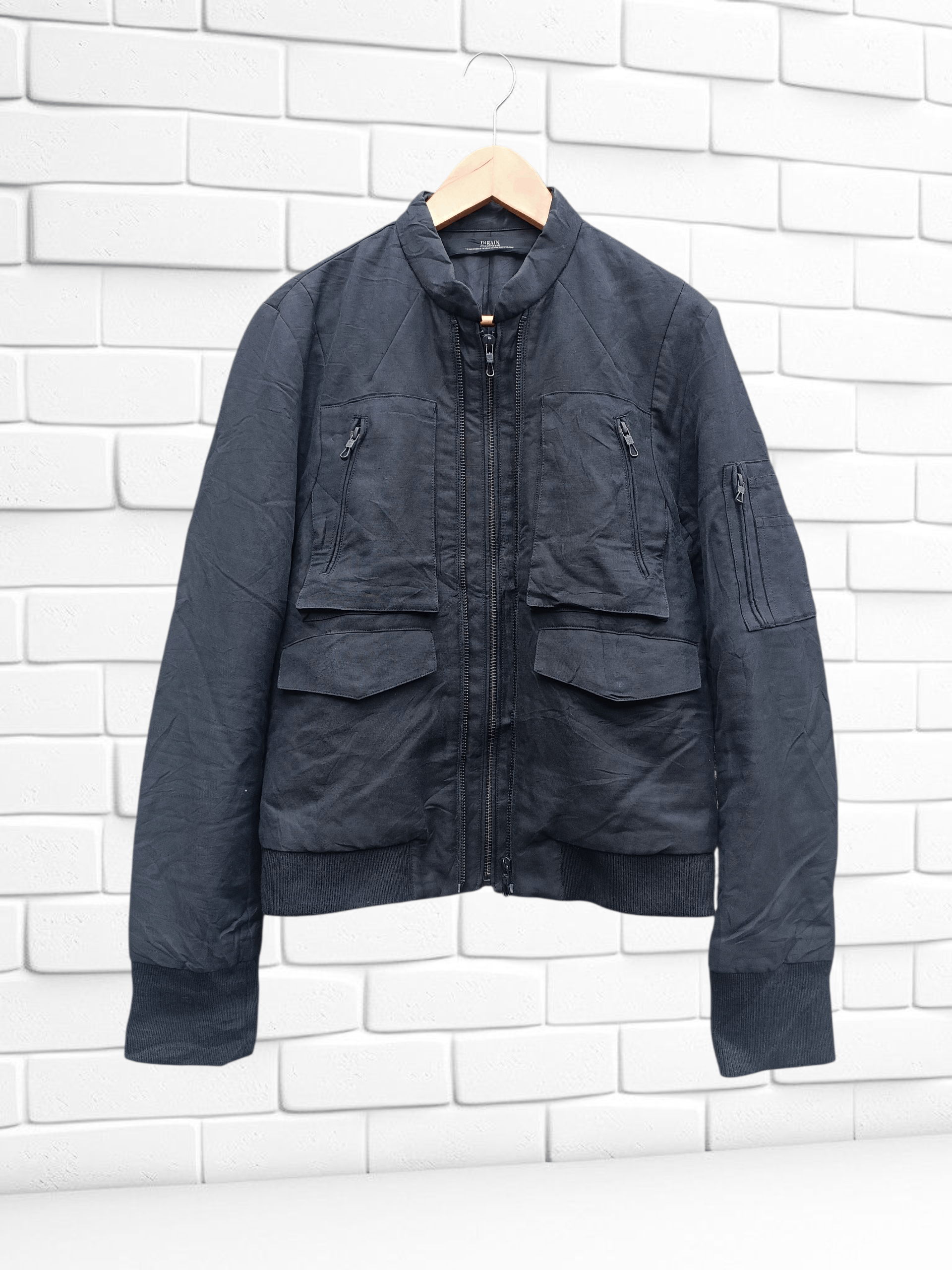 Japanese Brand Dirain Bomber Jacket Double Zip Ifsixwasnine L.G.B Style Size US M / EU 48-50 / 2 - 1 Thumbnail