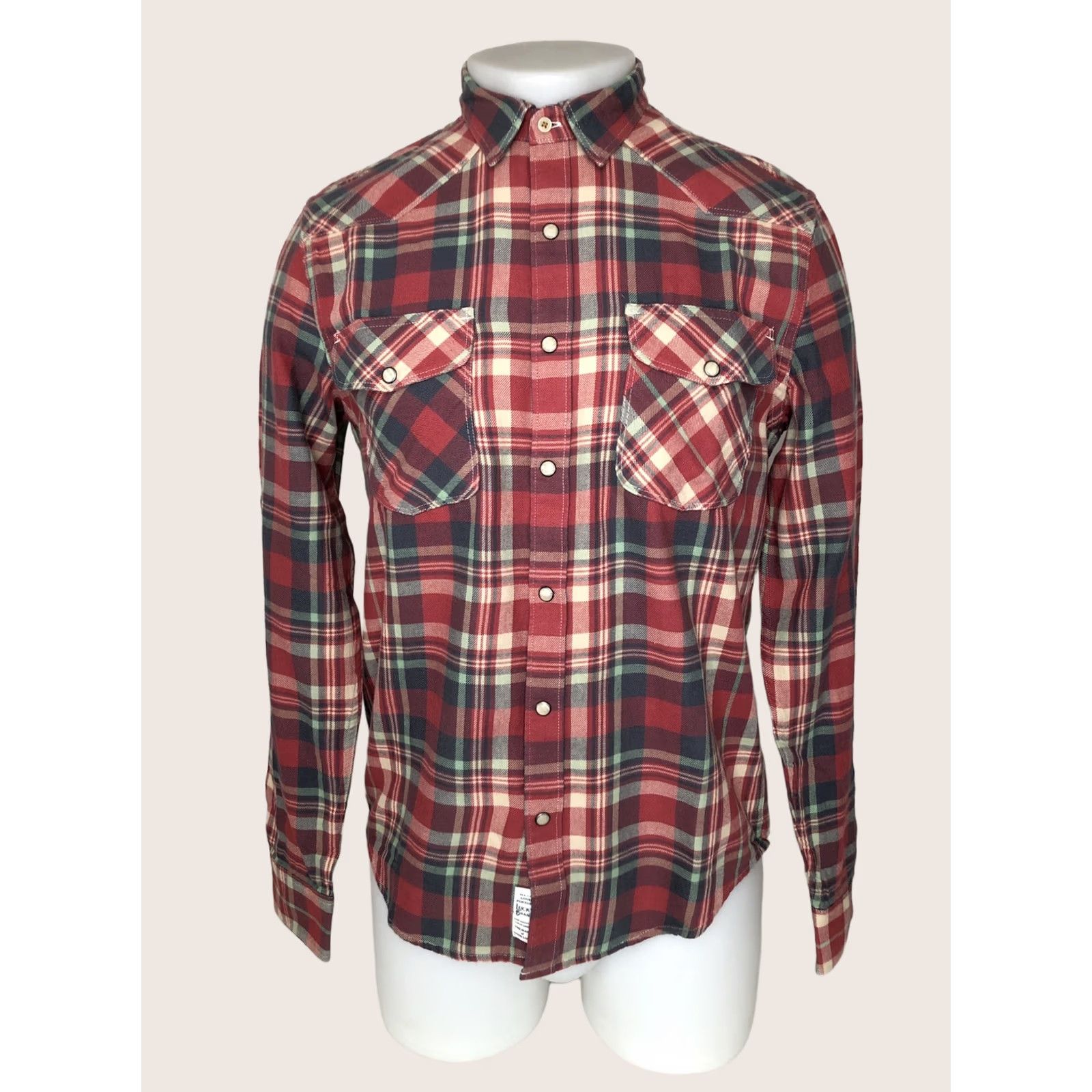 Lucky Brand LUCKY BRAND Shirt Mens S Plaid Flannel Western Snap Button-Up Multicolor Shirt Size US S / EU 44-46 / 1 - 1 Thumbnail