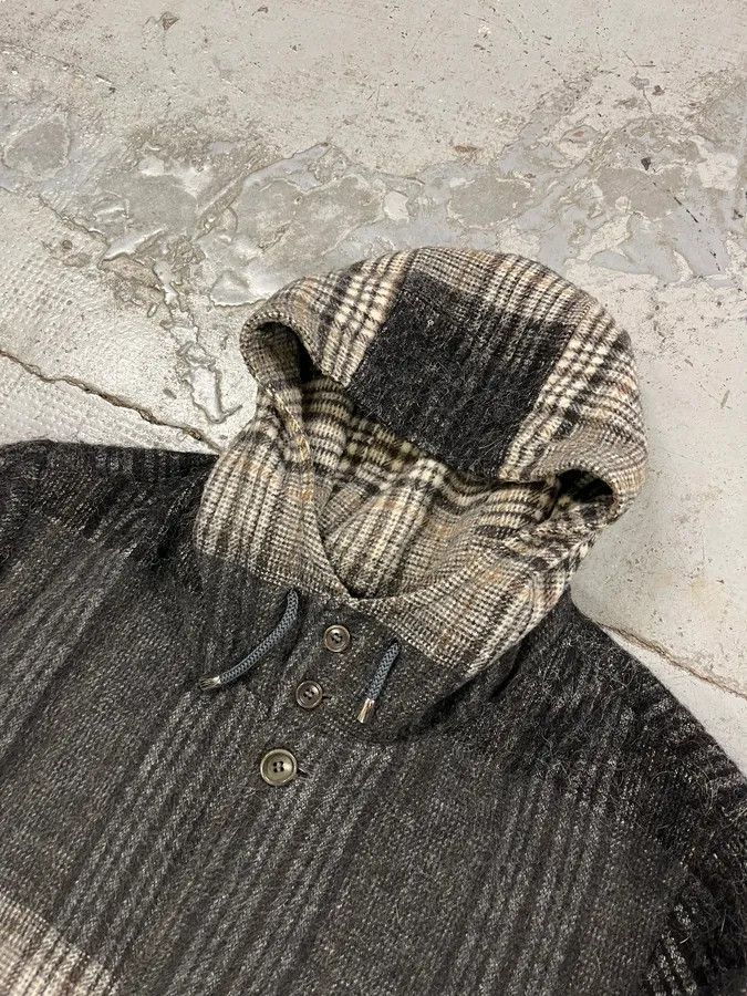 Daniele Alessandrini Daniele Alessandrini Tartan Gradient Grey Long Coat Size US M / EU 48-50 / 2 - 5 Thumbnail