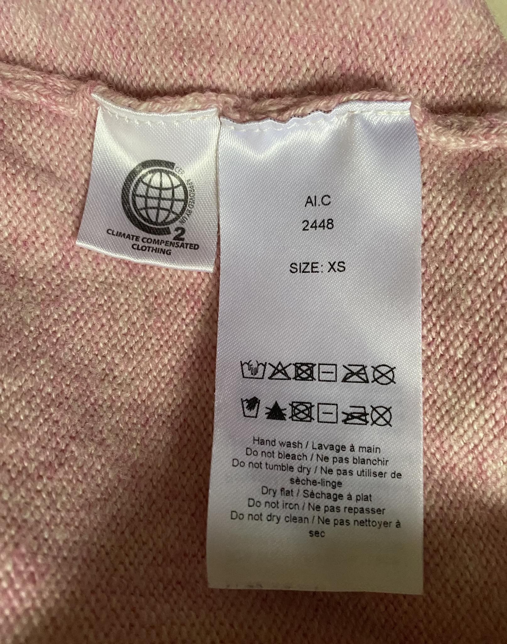 Ganni Wool Jumper Ganni Pink Sweater Designer V-Neck Size XS / US 0-2 / IT 36-38 - 5 Thumbnail