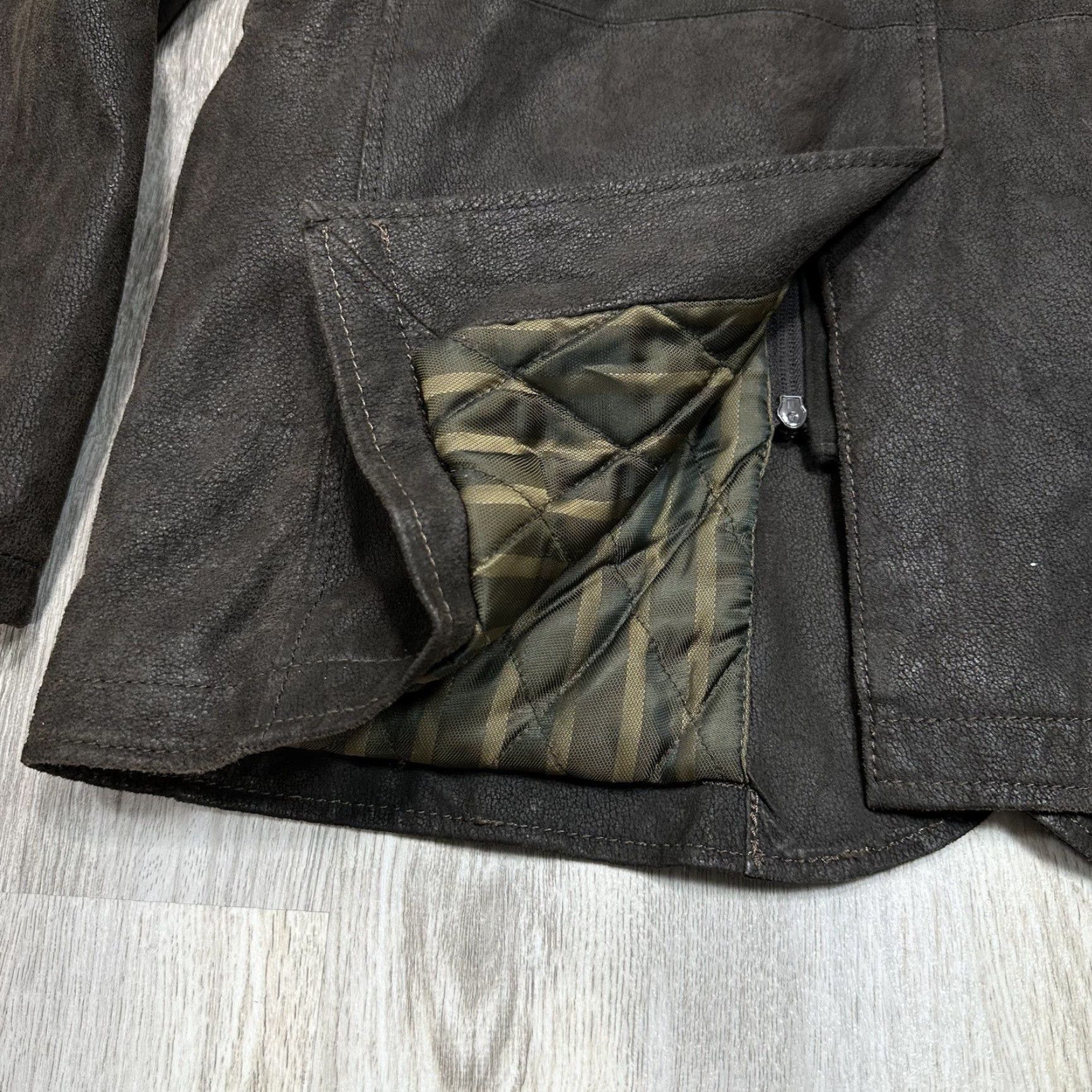 Vintage Milestone Leather Jacket Mens Sz L Brown Zip Button Up Overcoat Motorcycle Style Vintage? Size US L / EU 52-54 / 3 - 7 Thumbnail