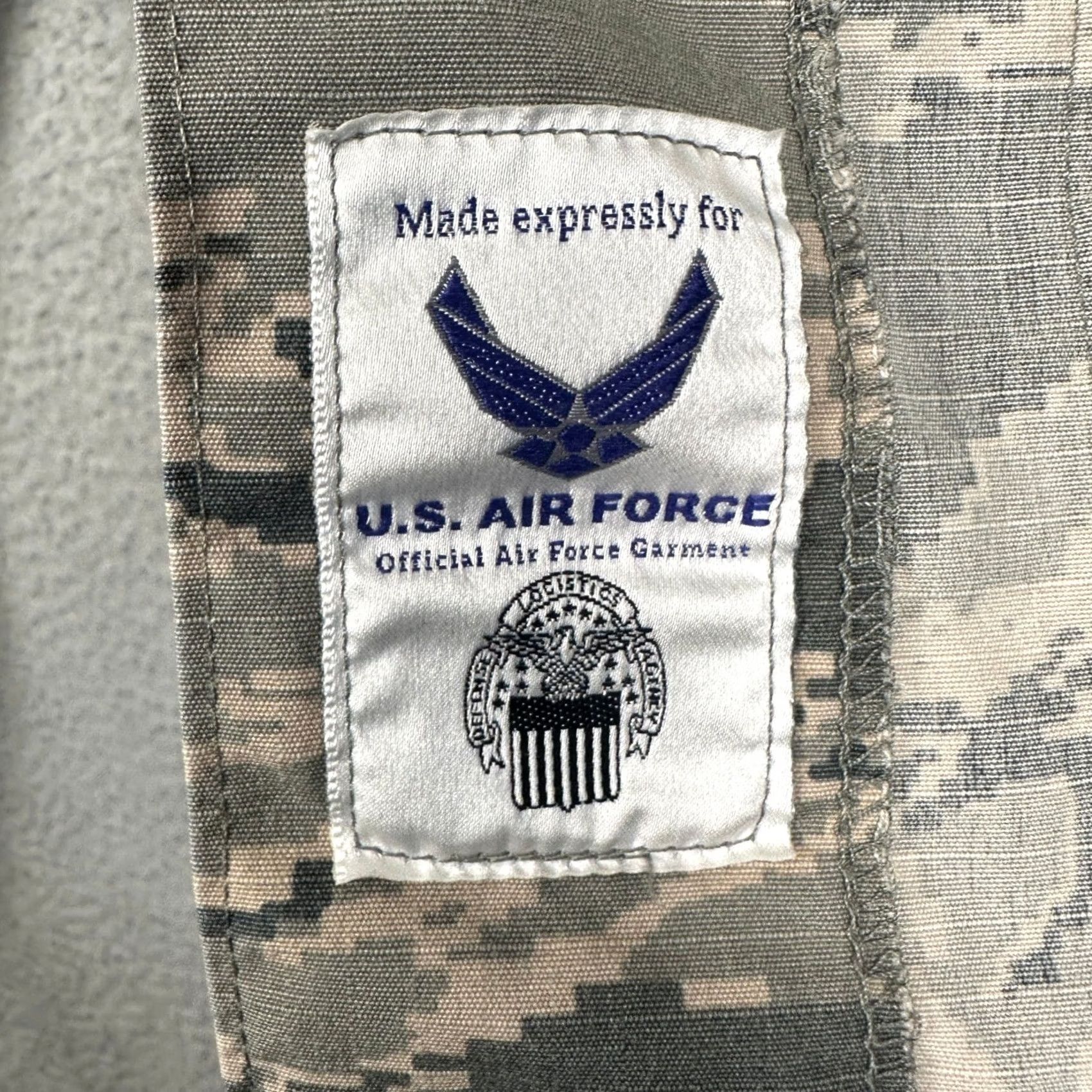 Vintage US Air Force Jacket Mens 40R Gray Green Camo Utility Military Jacket Workwear Mens 40R Gray Army Military Utility Jacket Mens Size US XXS / EU 40 - 4 Thumbnail