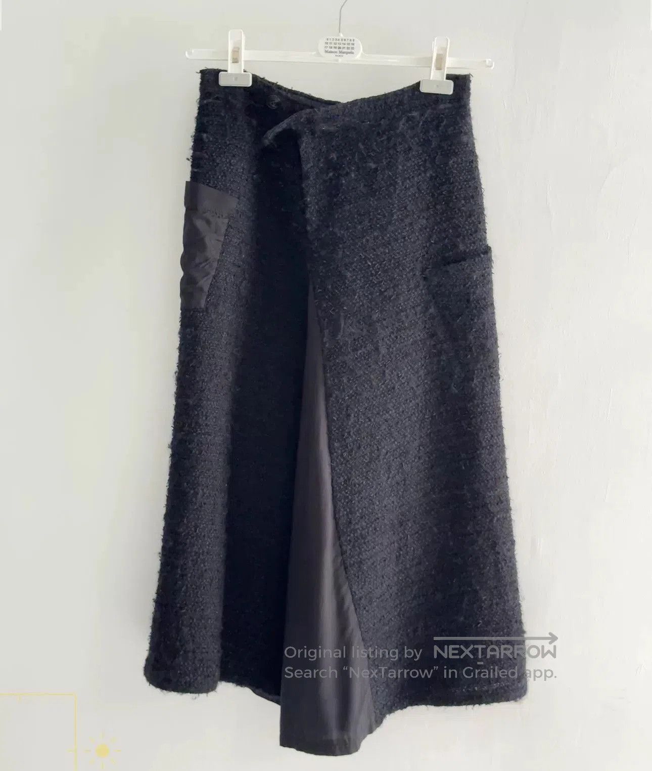Yohji Yamamoto Yohji Yamamoto Patchwork Wool Midi Skirt. Size 27" / US 4 / IT 40 - 4 Thumbnail