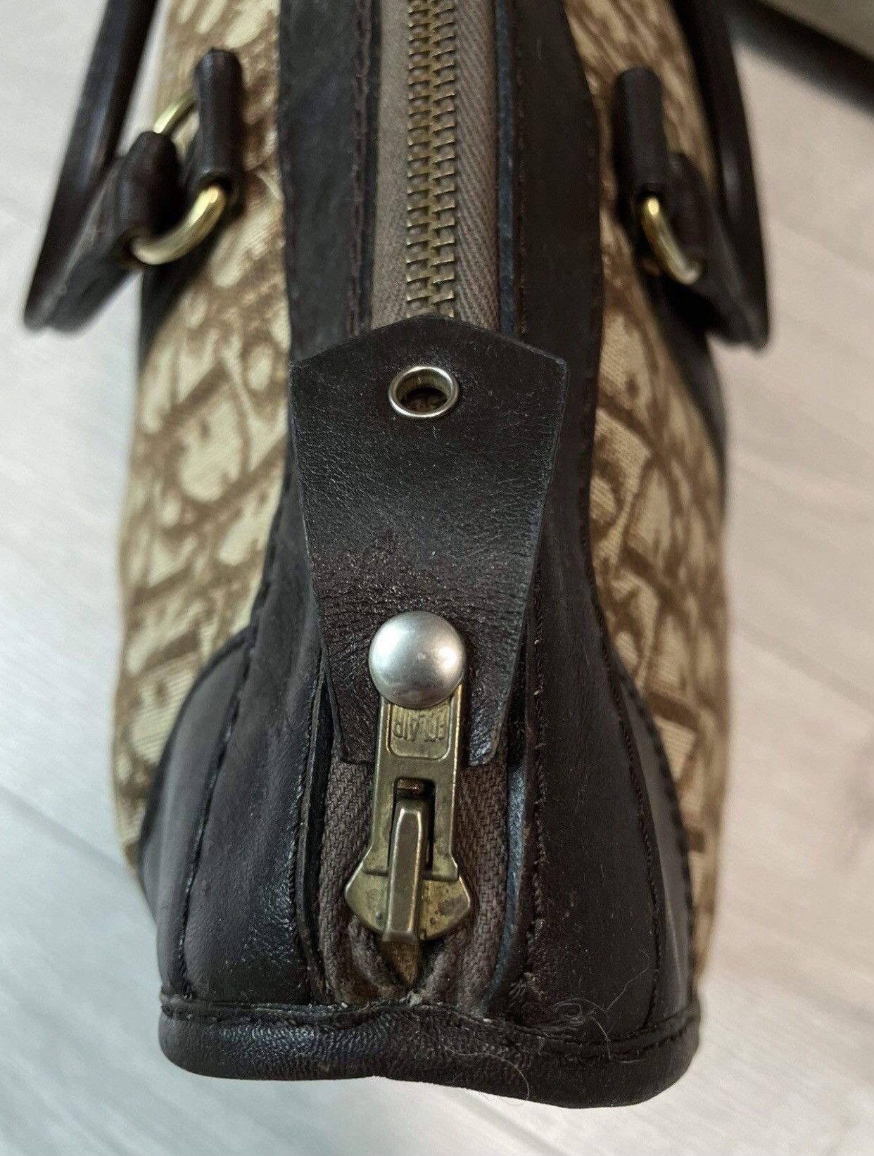 Dior × Vintage Christian Dior 90s vintage travel hand bag Oblique Monogram Size ONE SIZE - 12 Thumbnail