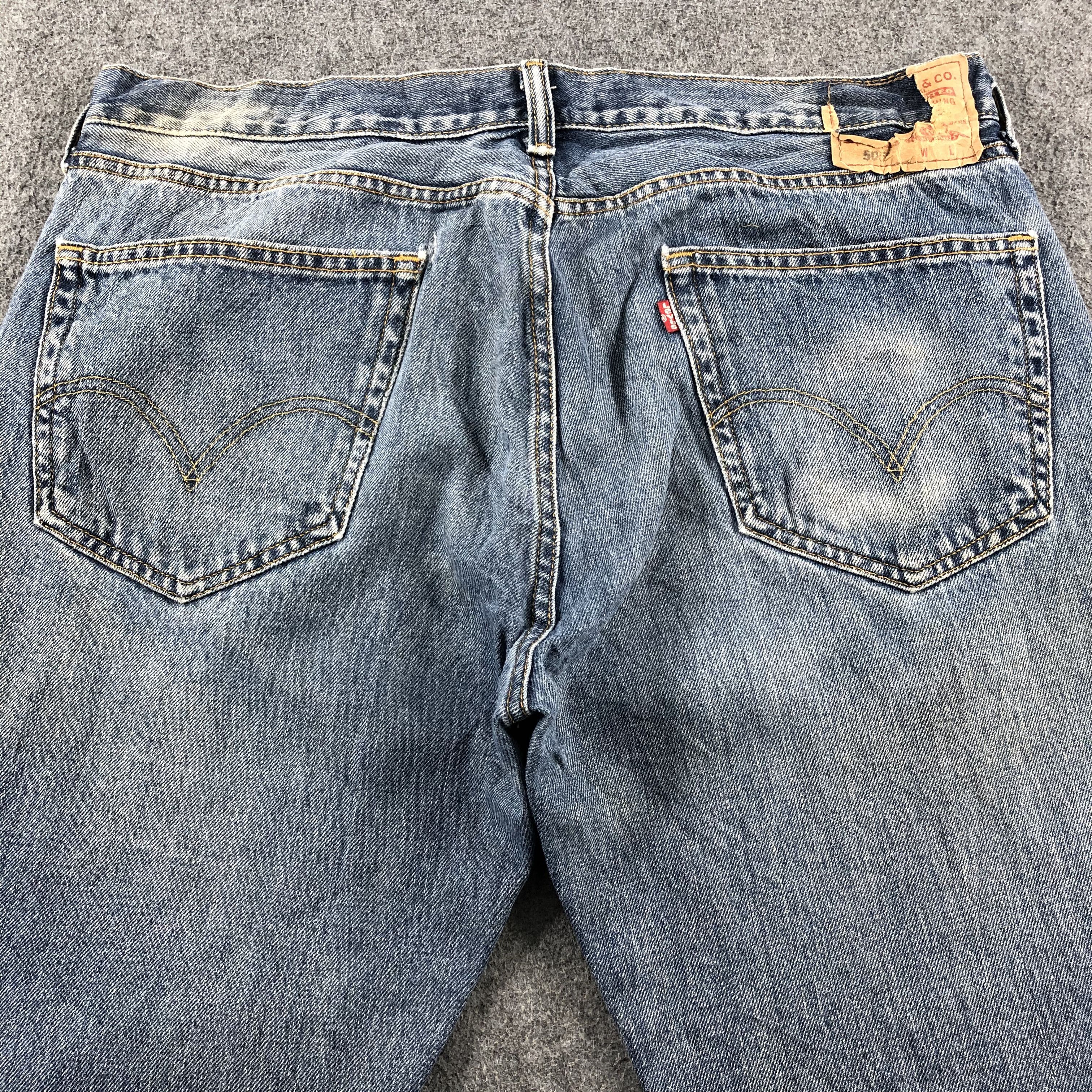 Levi's Vintage Blue Wash Levis 505 Jeans-J2516 Size US 38 / EU 54 - 4 Thumbnail