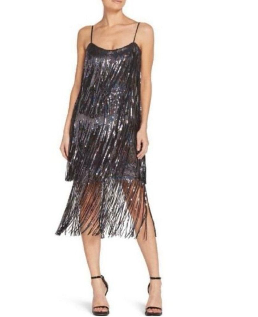 Dress the Population Women Dress the Population Dress Black Silver S Size S / US 4 / IT 40 - 1 Thumbnail