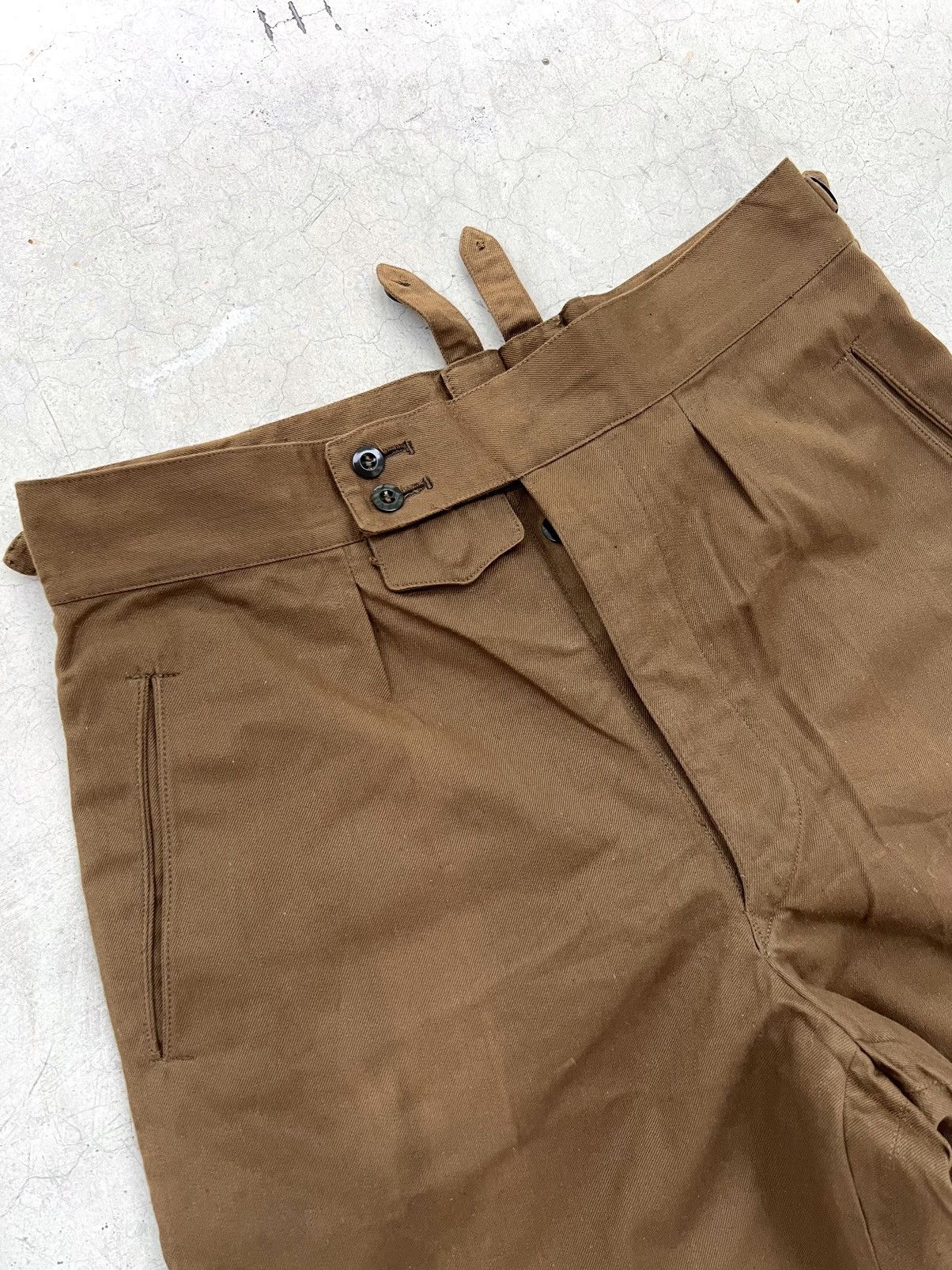 Vintage 40s - 60s Military Trousers Vintage Baggy Pants Flared Army Size US 32 / EU 48 - 3 Thumbnail