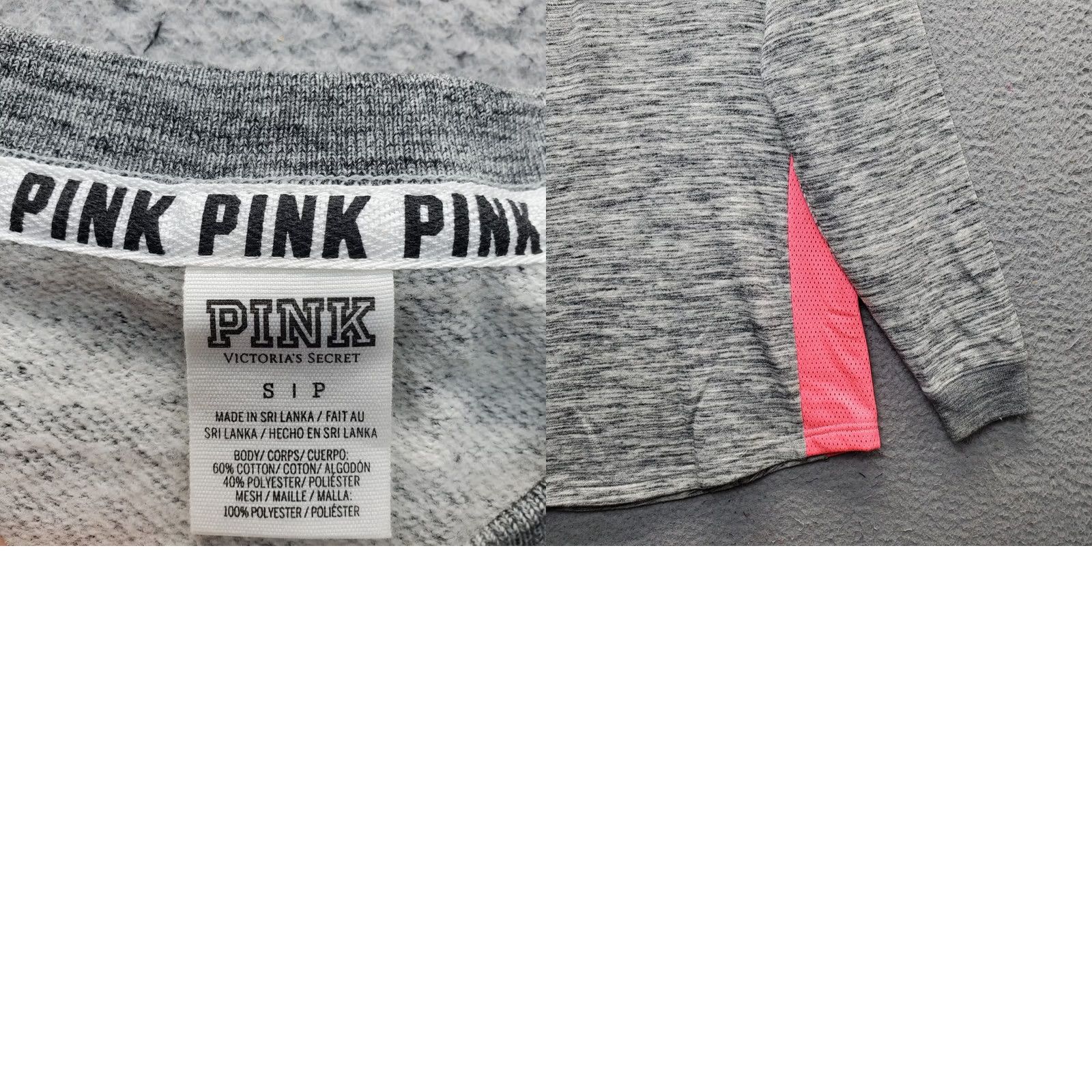 Victoria's Secret VINTAGE Victoria's Secret PINK Sweatshirt Womens S Multi Long Sleeve Crew Neck Pullover Size S / US 4 / IT 40 - 8 Thumbnail