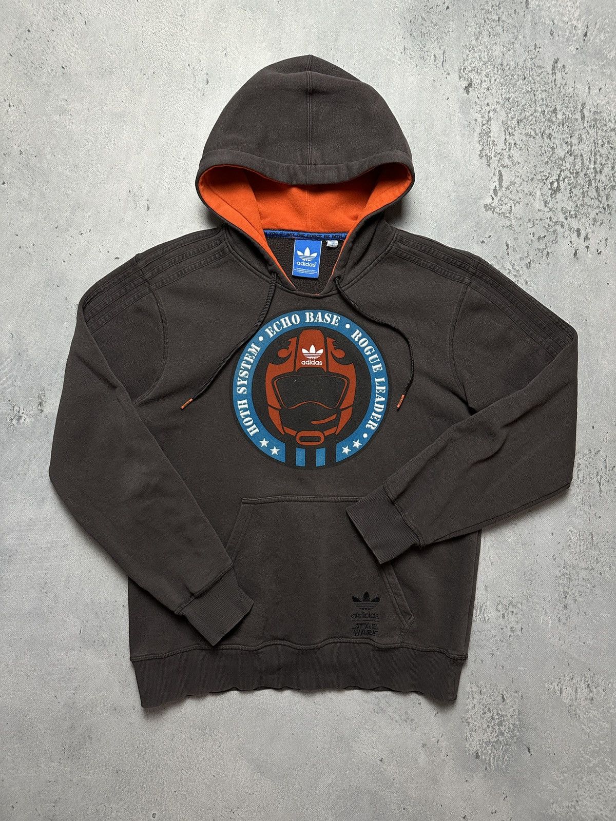 Adidas x Star Wars Vintage Hoodie Hoth System Echo Base y2k