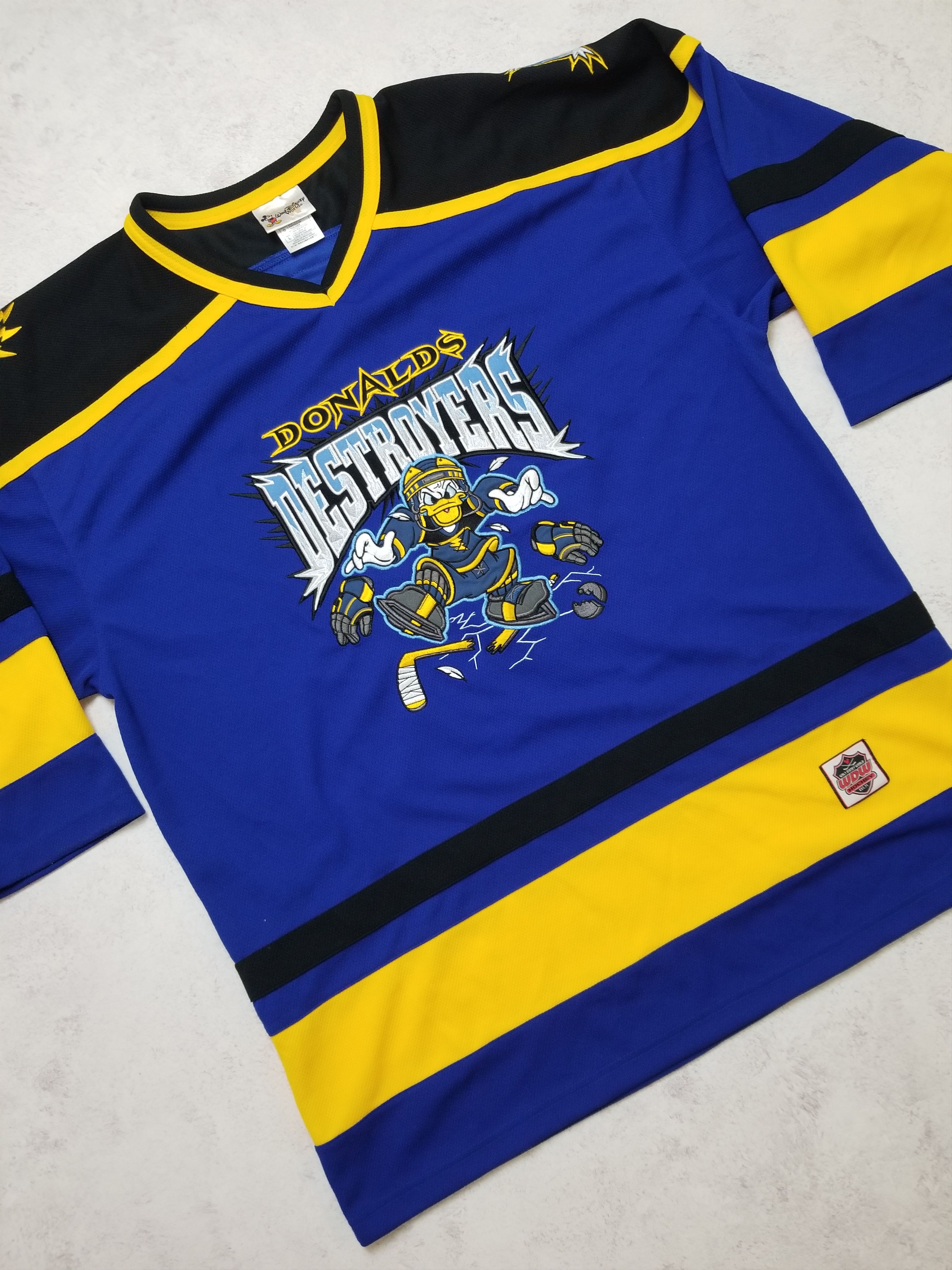 Disney Walt Disney World Kids Donald's Destroyers Hockey Jersey Size US L / EU 52-54 / 3 - 15 Thumbnail