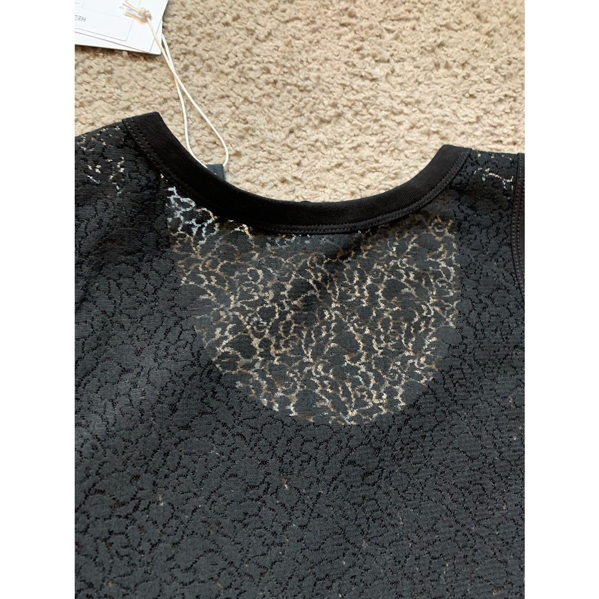 Helmut Lang HELMUT LANG BLACK LACE TANK TOP Size US M / EU 48-50 / 2 - 13 Thumbnail
