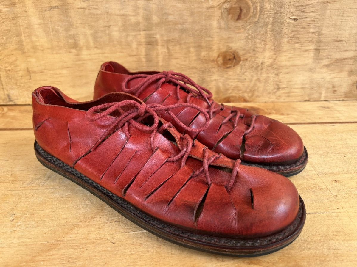 Trippen TRIPPEN Germany Handcrafted Red Leather Ankle Boots Size US 7.5 / EU 40-41 - 3 Thumbnail