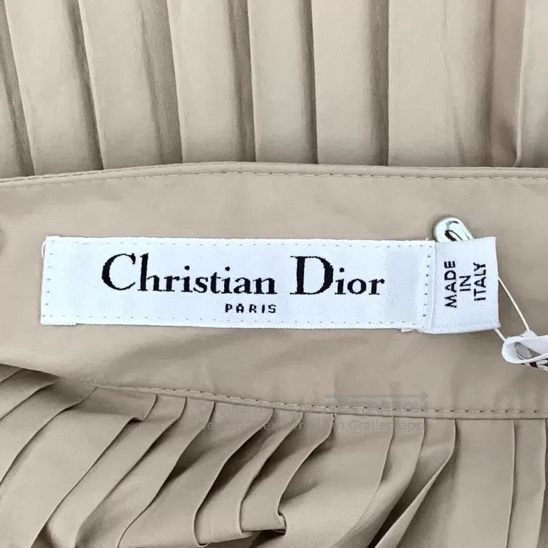Dior Dior Khaki pleated skirt Size 24" / US 00 / IT 34 - 5 Thumbnail