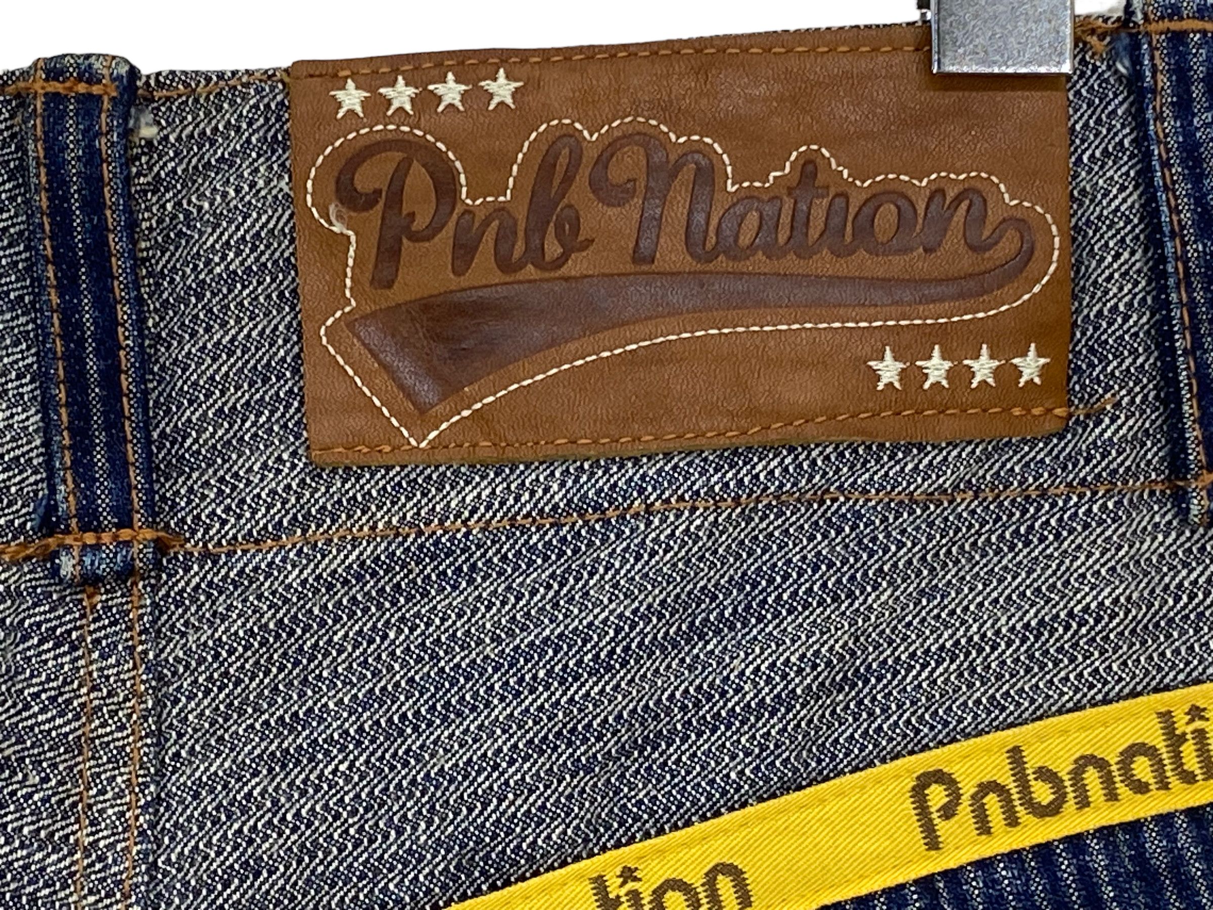 Japanese Brand PNB Nation Pants Hip Hop Baggy Skateboards Jeans Size US 34 / EU 50 - 11 Thumbnail
