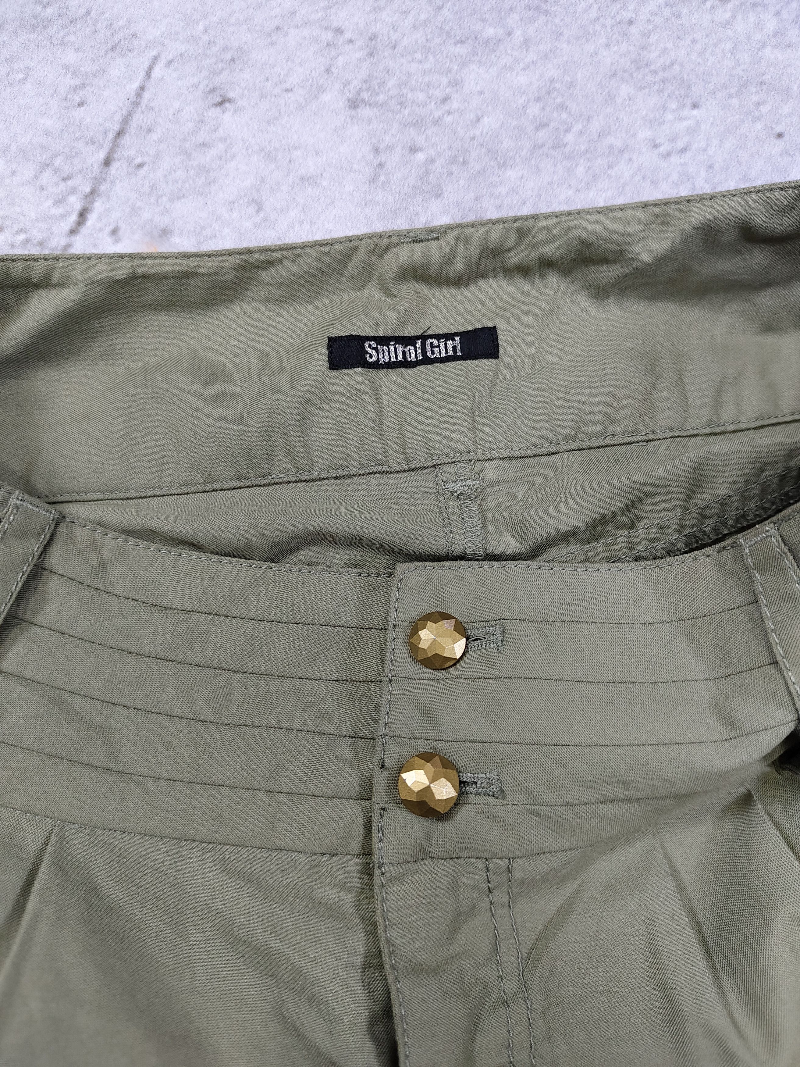 Japanese Brand Spiral Girl🇯🇵 Gal Y2K Casual Military Cargo Mini Shorts Size 29" - 8 Thumbnail