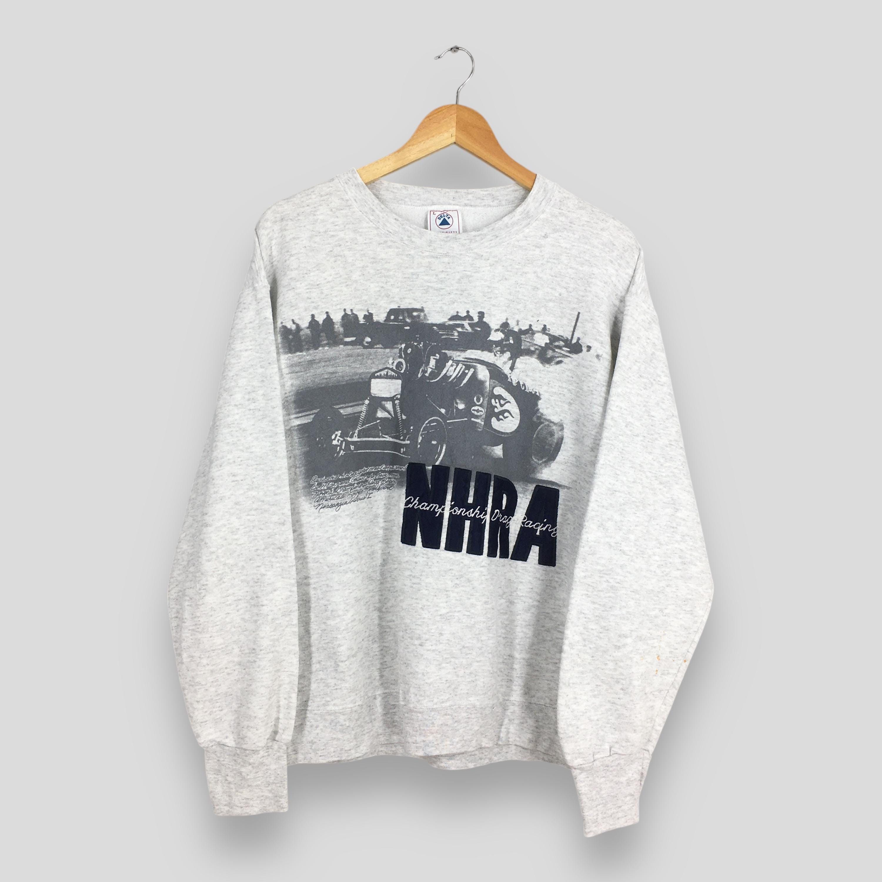 Delta Vintage 90s NHRA Drag Racing Sweatshirt Large Size US L / EU 52-54 / 3 - 1 Thumbnail