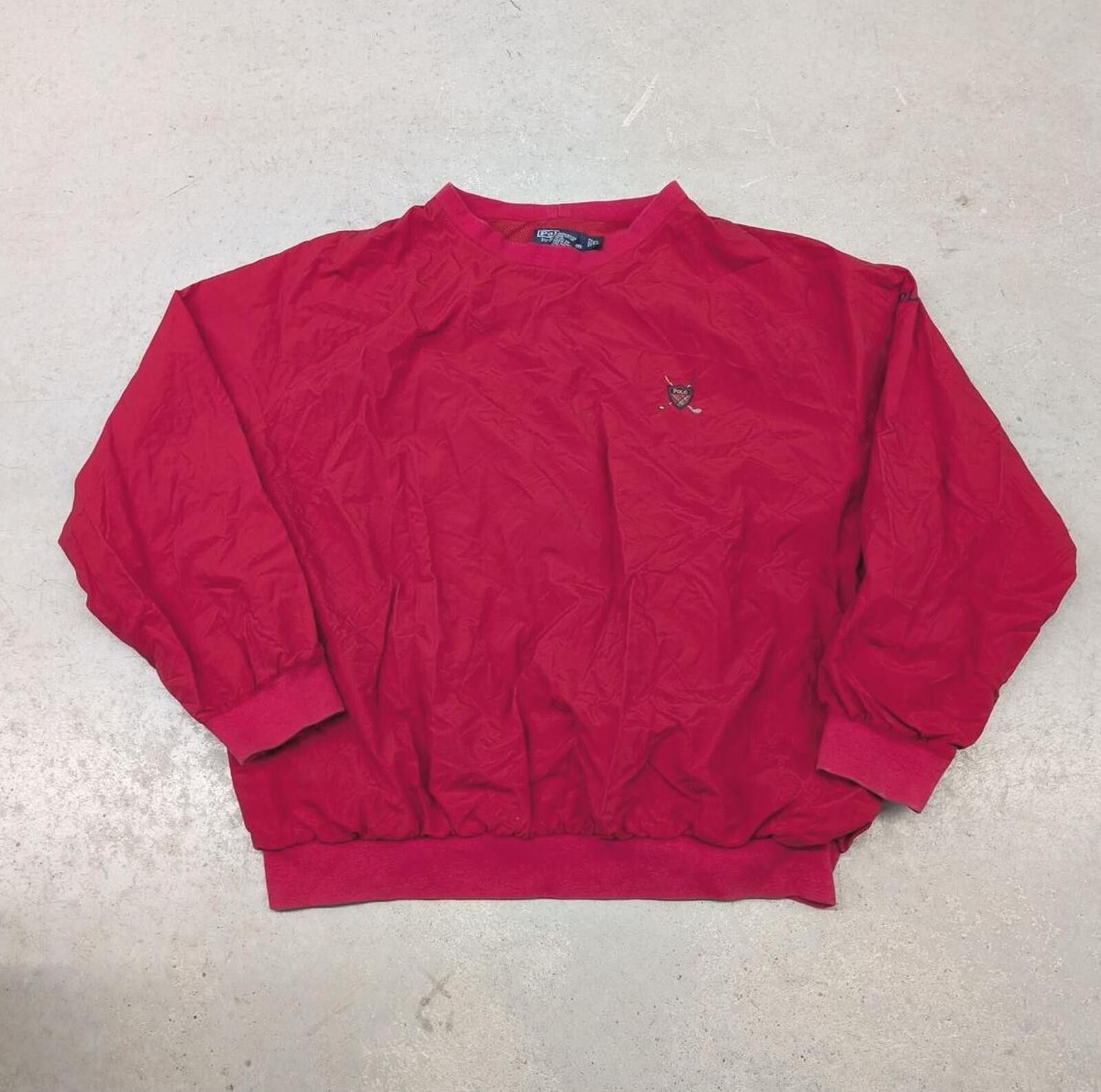 Polo Ralph Lauren Vintage 90s Polo Ralph Lauren Golf Red Windbreaker Jacket Size US XL / EU 56 / 4 - 1 Thumbnail