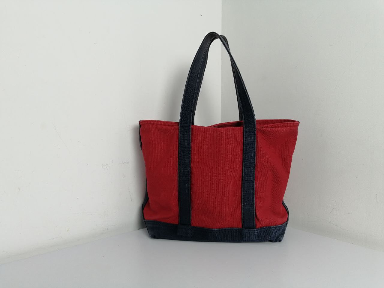 Ralph Lauren × Vintage Ralph Lauren Canvas Tote Bag Navy Red Size ONE SIZE - 2 Thumbnail