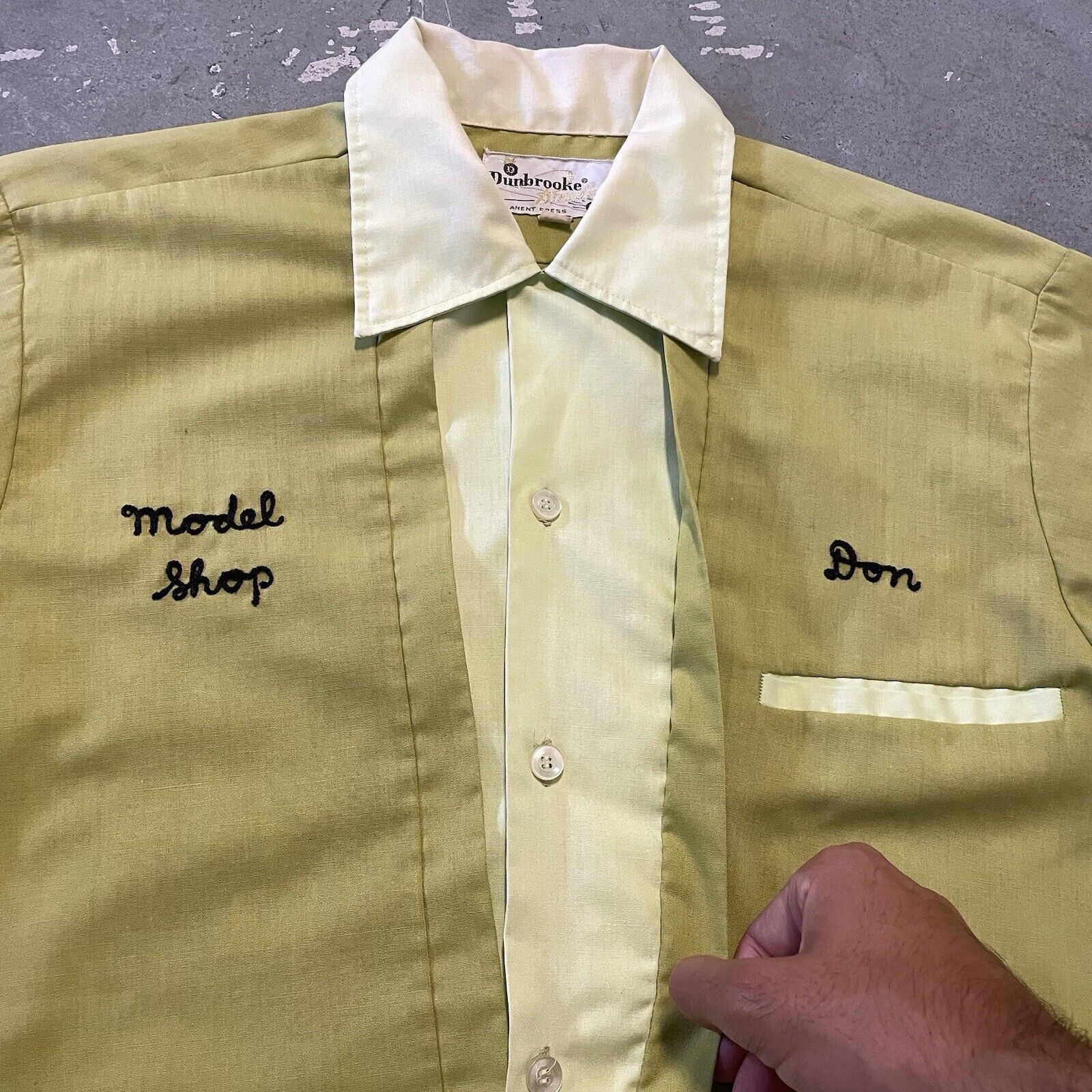 Dunbrooke × Vintage Vintage Bowling Shirt Size M Chain Stitch Loop Collar Size US M / EU 48-50 / 2 - 7 Thumbnail