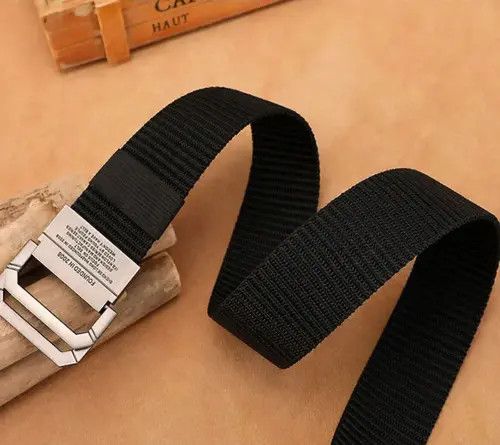 Other Canvas Automatic Buckle Metal Webbing Belts Size ONE SIZE - 2 Thumbnail