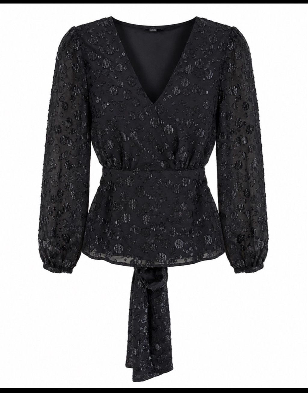 J.Crew Women's J.Crew Black Long Sleeve V-Neck Blouse S Size S / US 4 / IT 40 - 9 Thumbnail