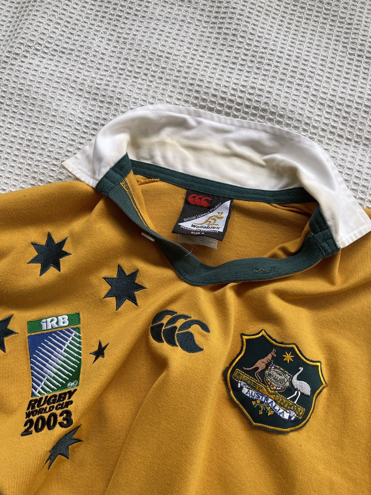 Canterbury of New Zealand Rare🔥Vintage CANTERBURY iRB Rugby World Cup Shirt Size US M / EU 48-50 / 2 - 13 Thumbnail