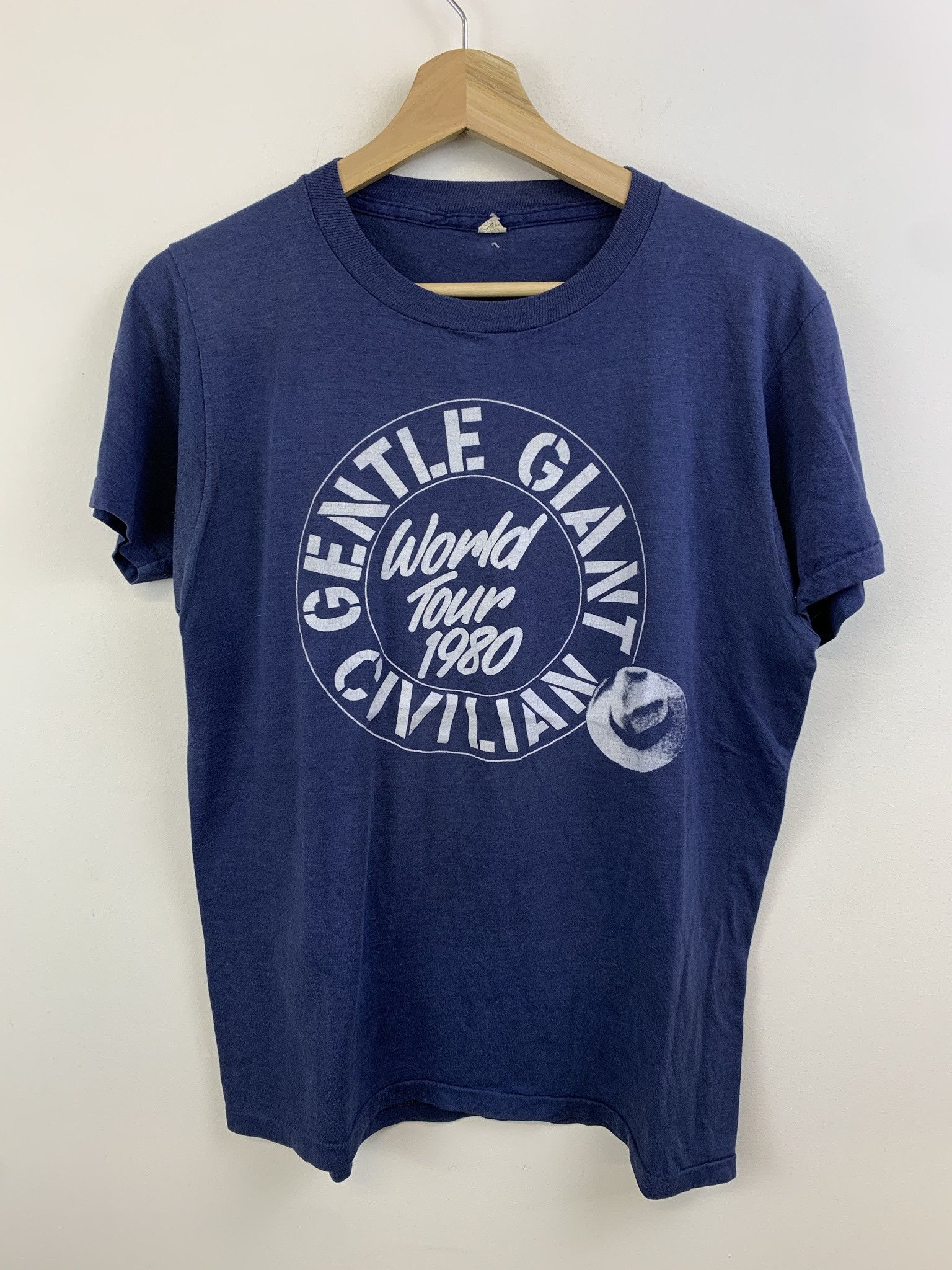 Other Vintage Gentle Giant Civilian World Tour 1980 Single Stitch Tee Shirt Size L Size US L / EU 52-54 / 3 - 1 Thumbnail