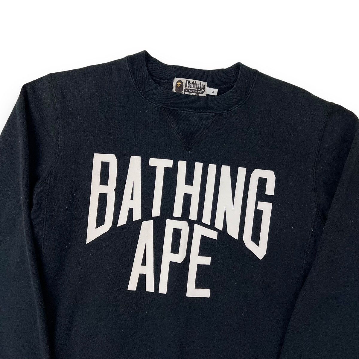 Bape Bape Spellout Navy Sweatshirt Size US M / EU 48-50 / 2 - 1 Thumbnail