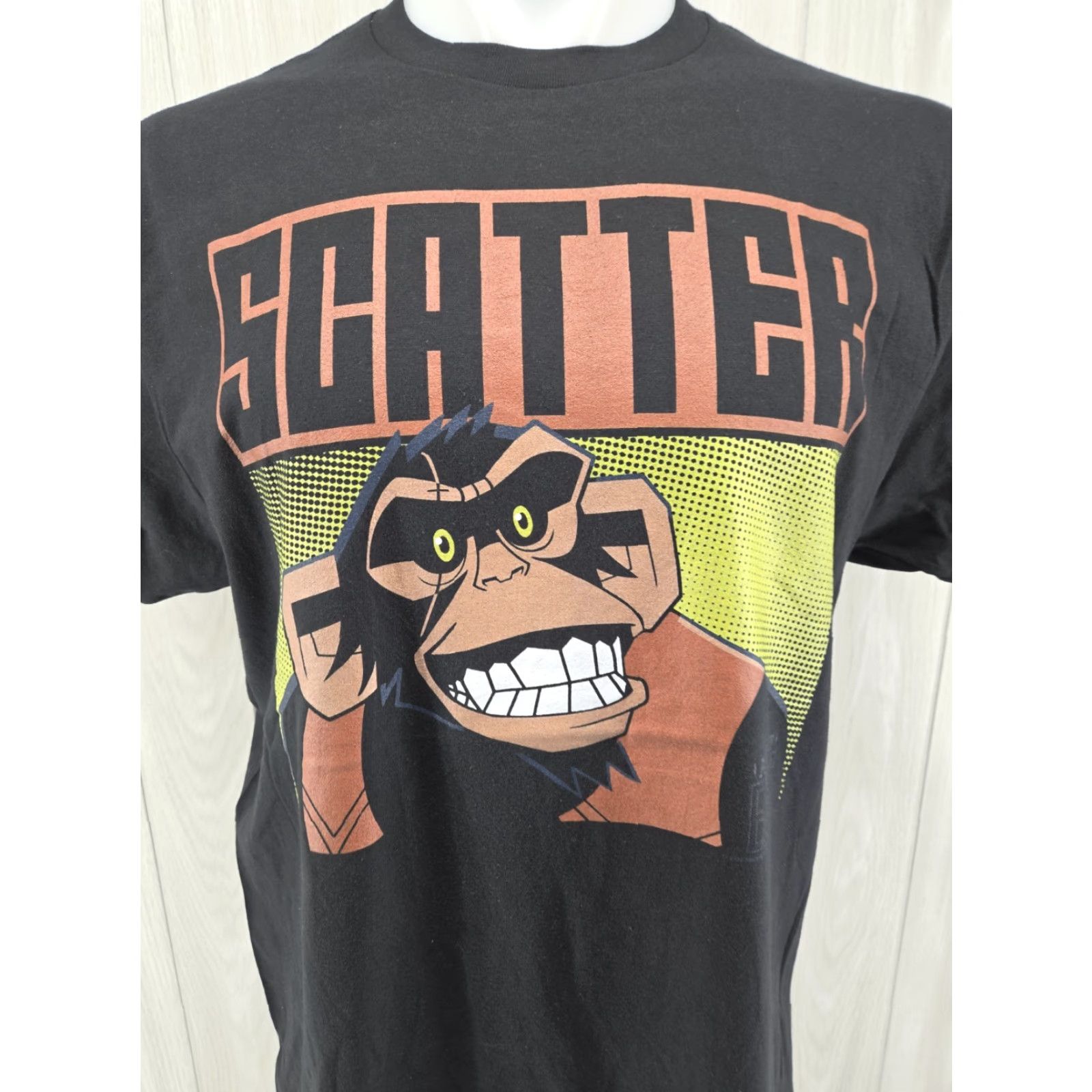 Vintage Agent Elvis Scatter Shirt T-Shirt Size Large Men's Black Cotton Regular 90s Cartoon Holiday School T-Shirt Size US L / EU 52-54 / 3 - 3 Thumbnail