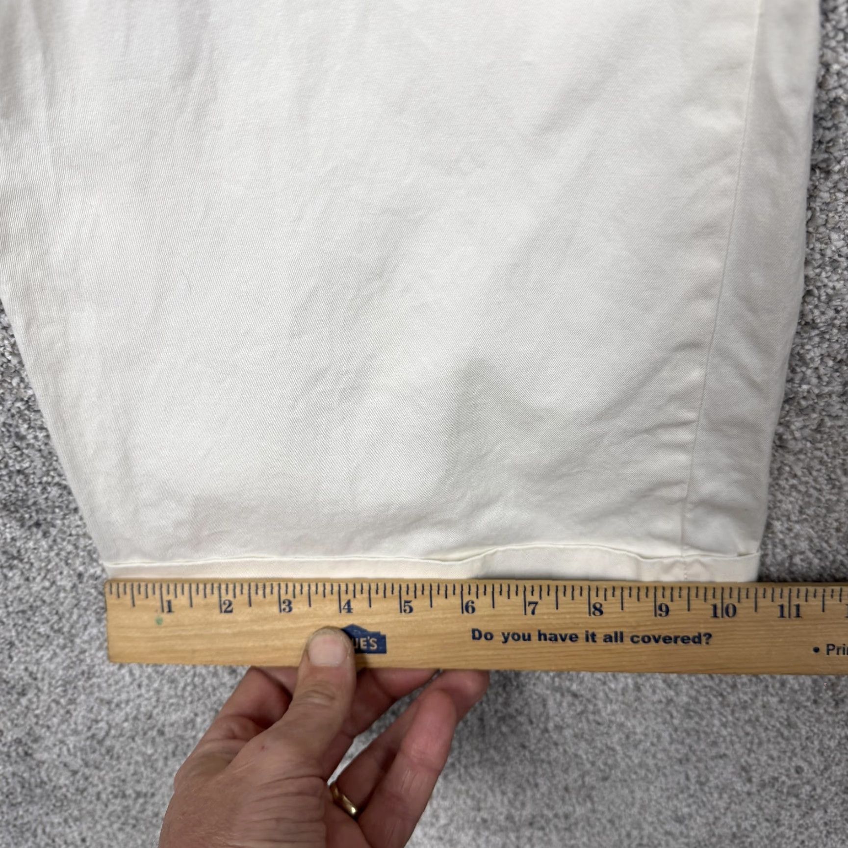 Ralph Lauren Ralph Lauren Golf Pants Womens 8 Chino White Cotton Twill Cuffed Pockets Adjustable Waist 32x29 Slim Casual Preppy Size 30" / US 8 / IT 44 - 3 Thumbnail