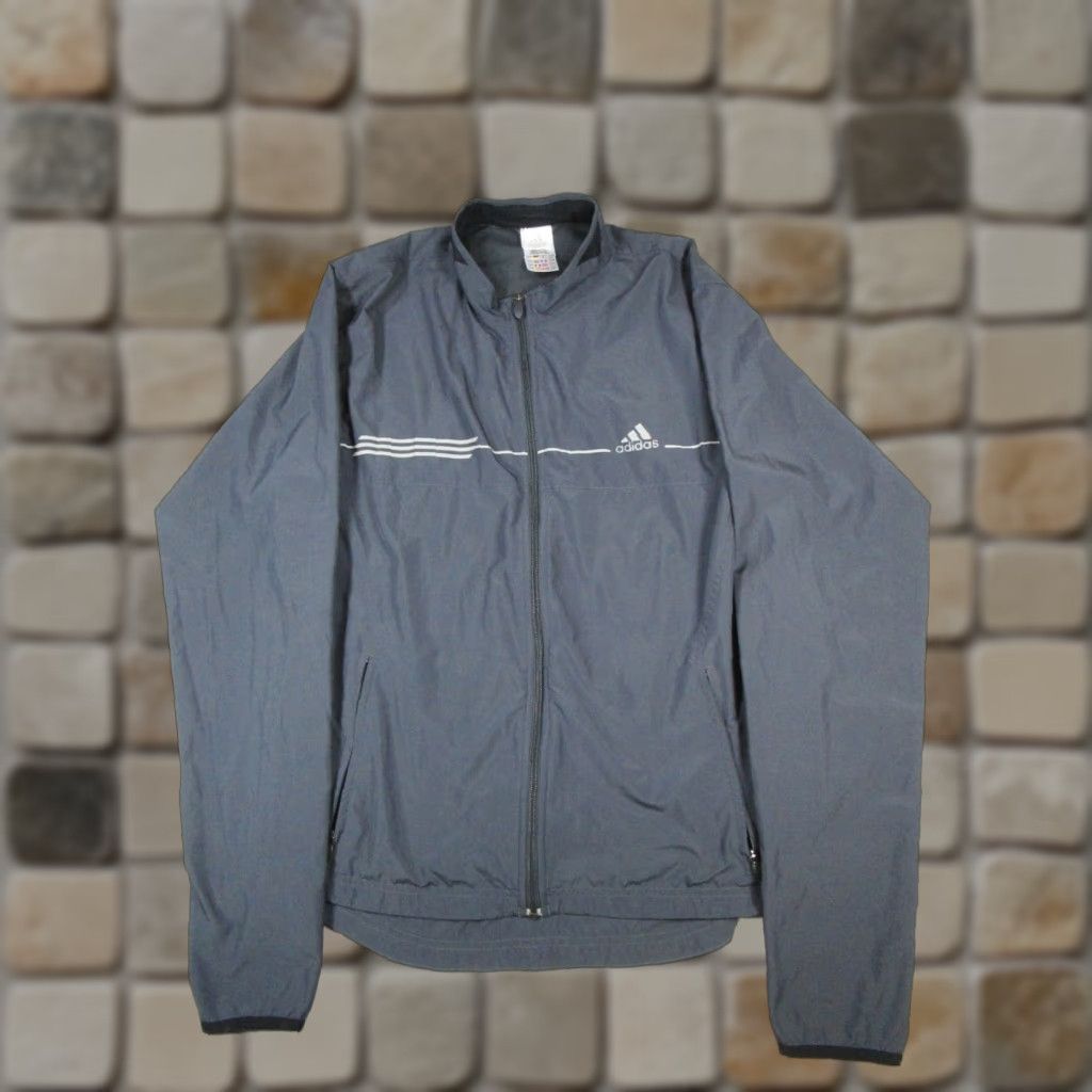 Adidas Adidas Jacket Mens Large Gray Running ClimaProof Full Zip Track Jacket Mens L Gray Adidas Full Zip Track Jacket Size US L / EU 52-54 / 3 - 1 Thumbnail