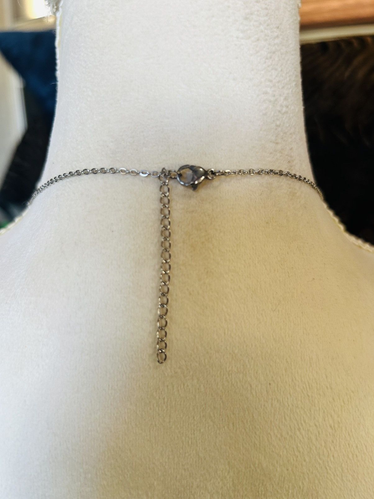 Handmade Handcrafted vintage silver dangle pendant on chain necklace Size ONE SIZE - 5 Thumbnail