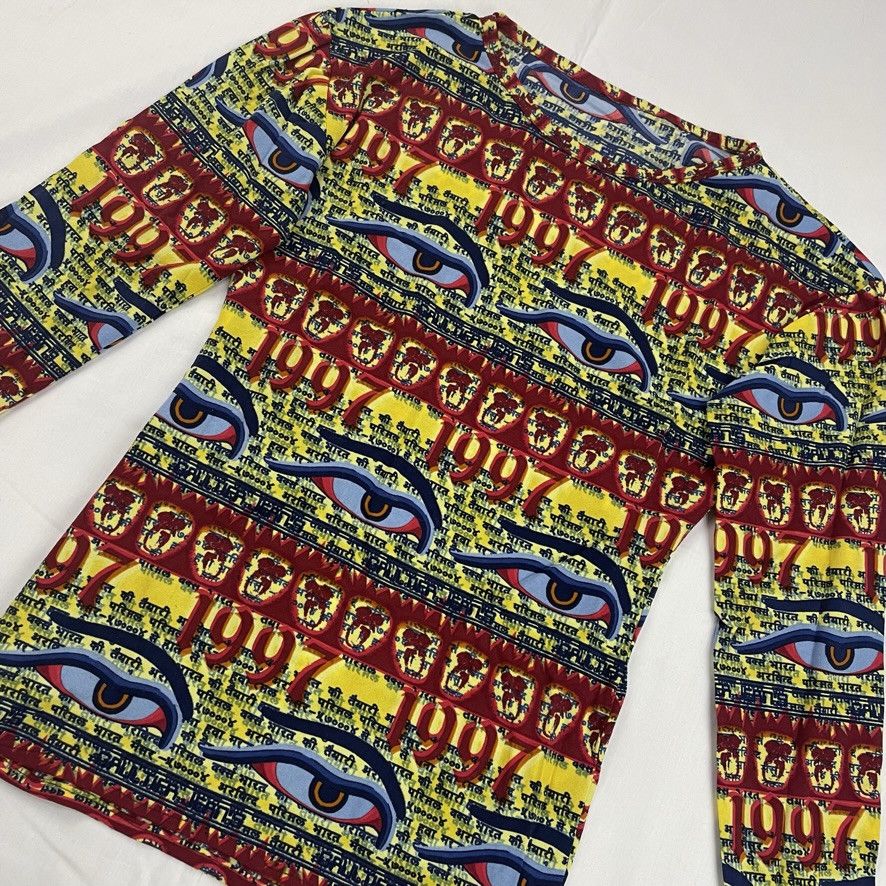 Jean Paul Gaultier SS1997 Jean Paul Gaultier Buddha Eye Elastic T-Shirt Vintage Size US S / EU 44-46 / 1 - 3 Thumbnail