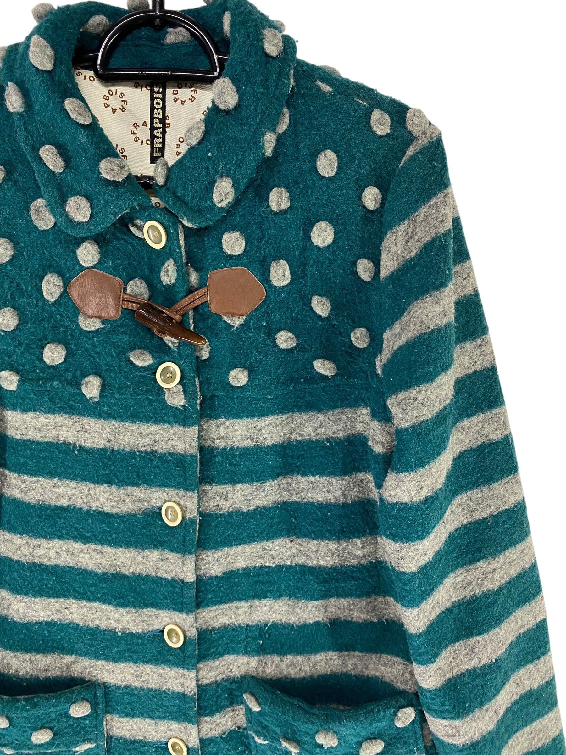 Frapbois Frapbois stripe wool coat Size S / US 4 / IT 40 - 4 Thumbnail