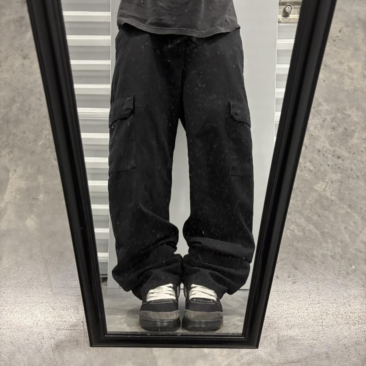 Japanese Brand × Vintage Crazy Vintage Y2K/2000s Grunge Solid Black Skater Essential Sweatpants! Size US 34 / EU 50 - 1 Thumbnail