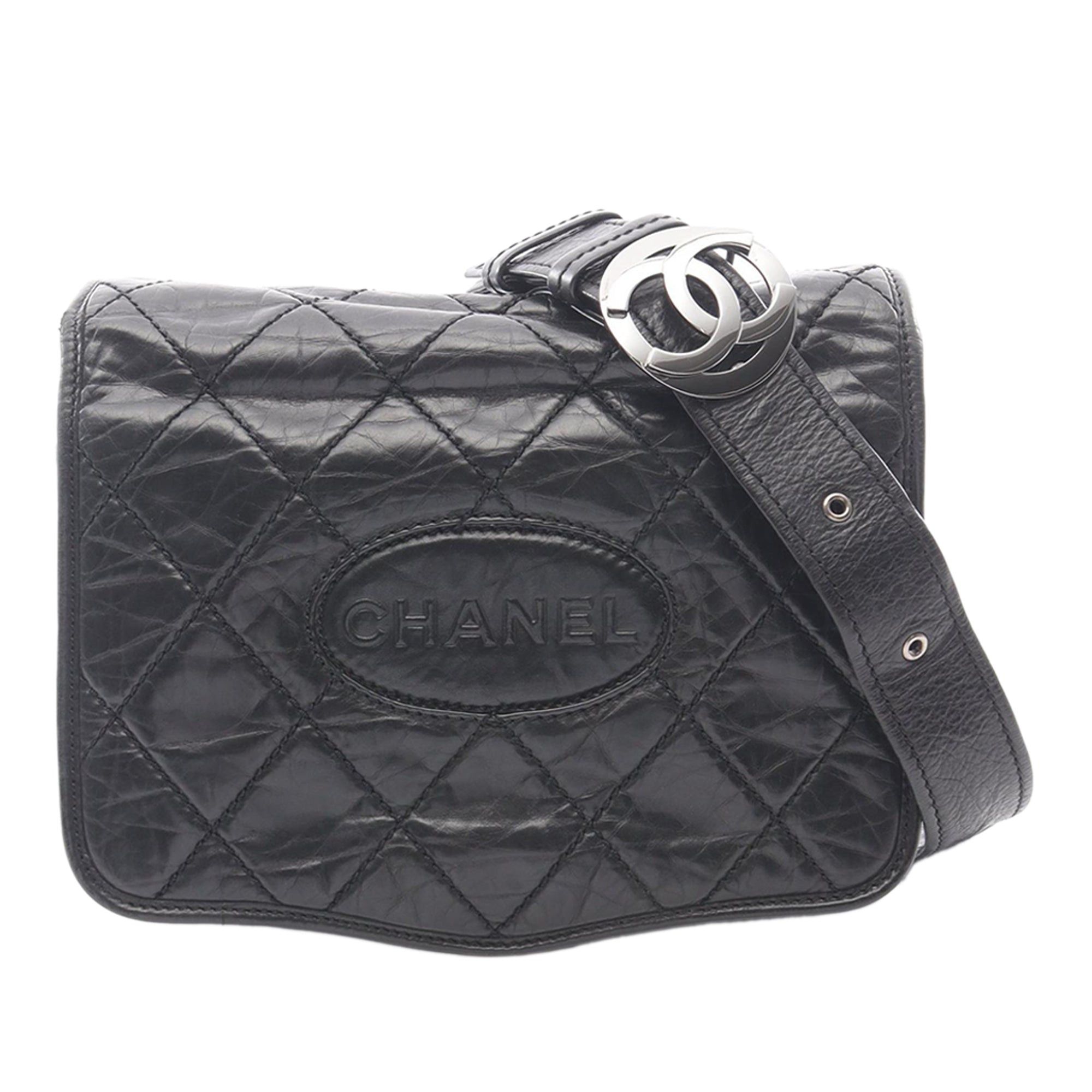 Chanel CC Aged Calfskin Logo Flap Messenger Bag Size ONE SIZE - 1 Thumbnail