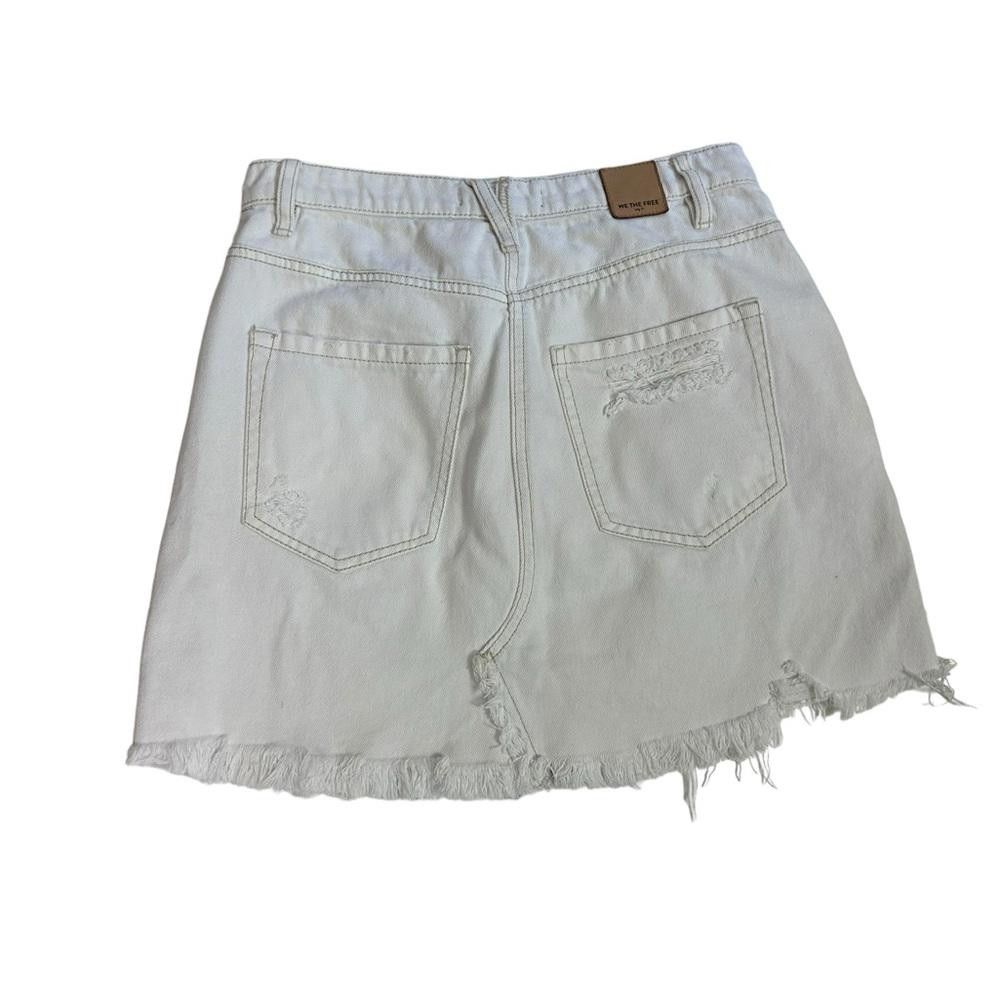 Free People Free People l Brea Cutoff White Denim Skirt 28/6 Size 28" / US 6 / IT 42 - 3 Thumbnail