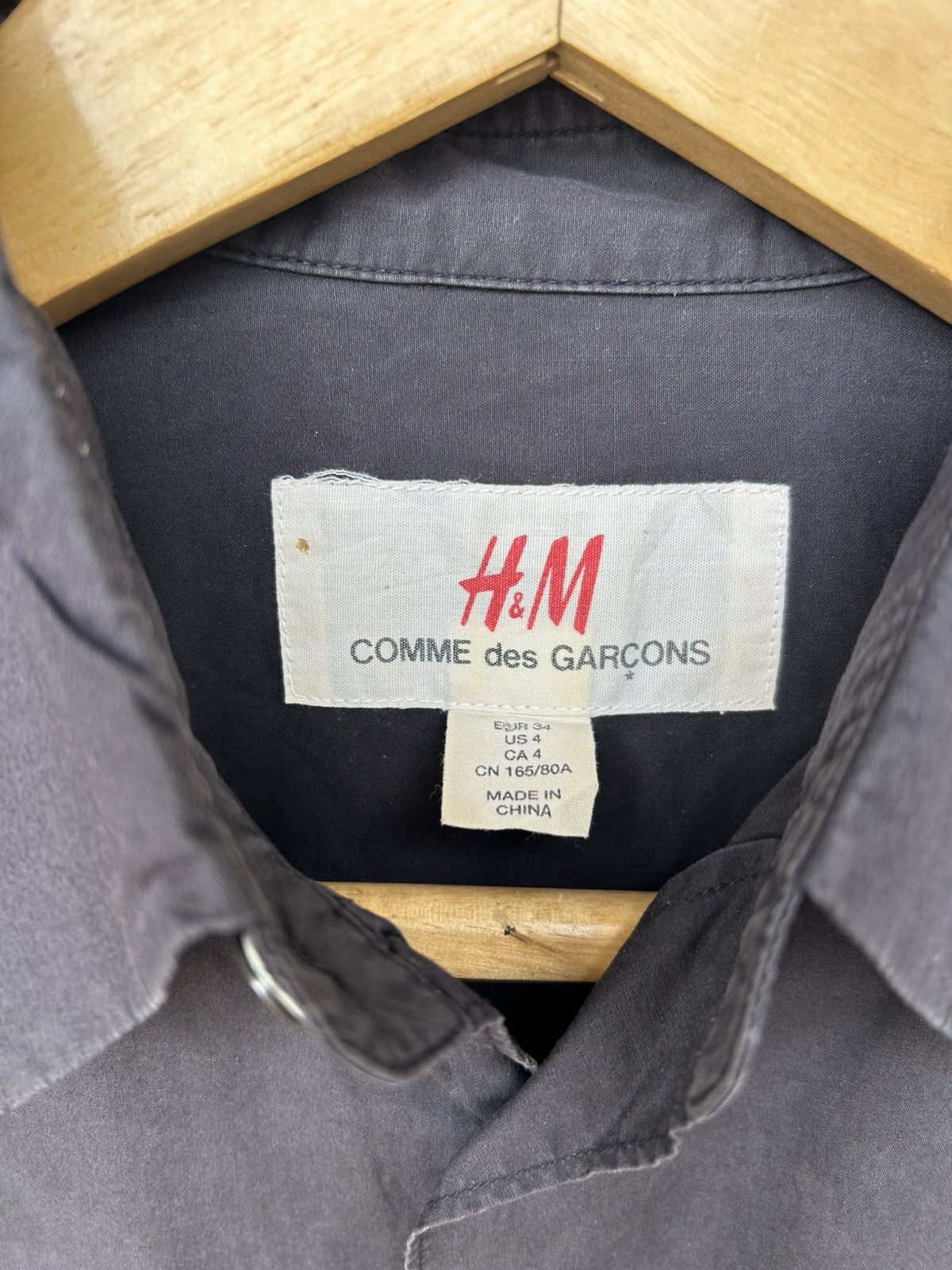 Comme des Garcons × H&M Comme Des Garcons x H&M Plain Shirt Black Size S / US 4 / IT 40 - 3 Thumbnail