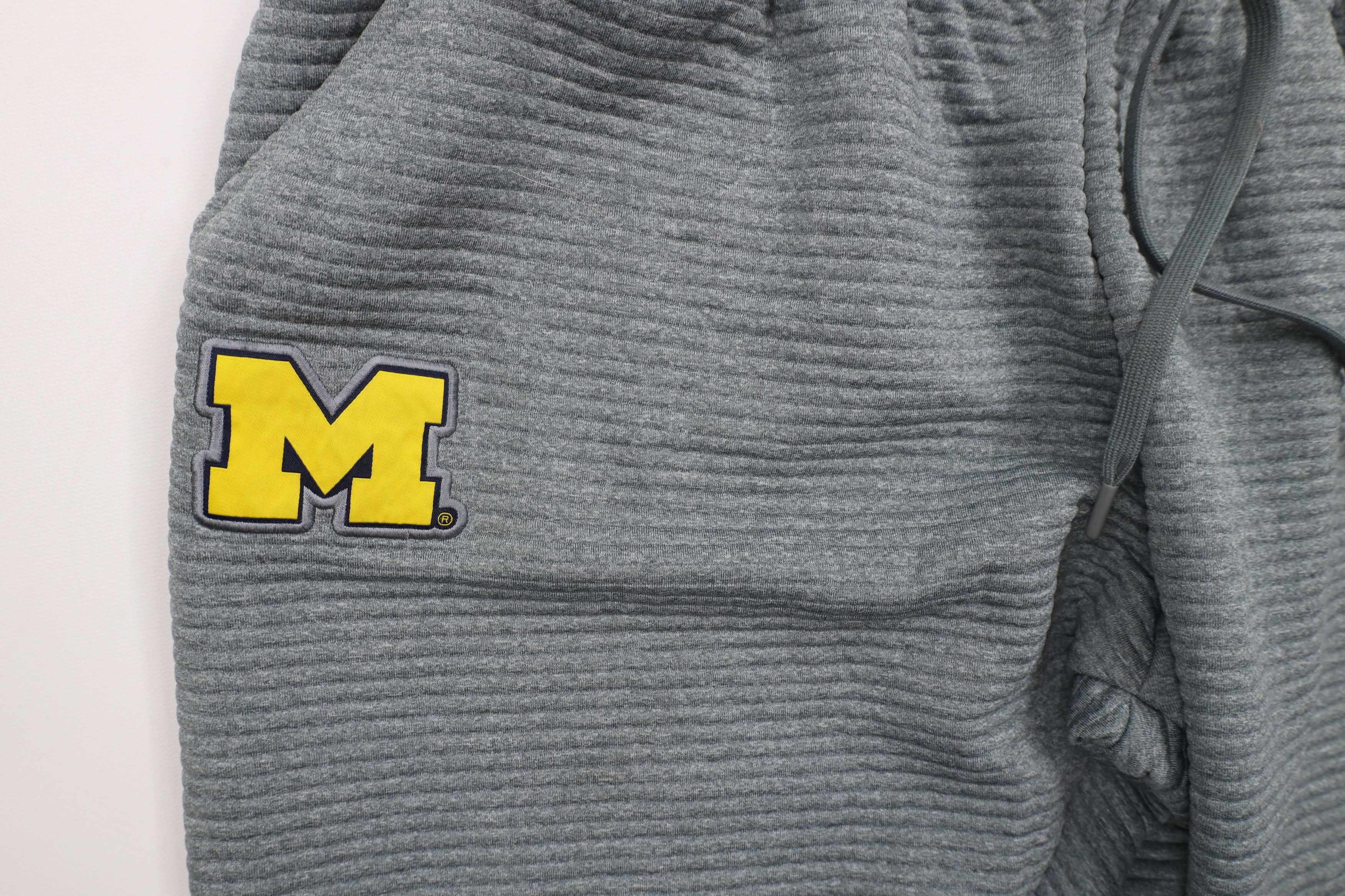 Nike Nike University of Michigan Ribbed Cuffed Sweatpants Joggers Size US 38 / EU 54 - 8 Thumbnail