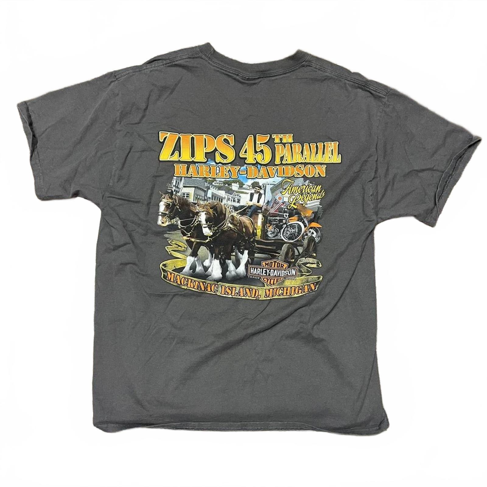 Harley Davidson Harley Davidson “Zips 45th Parallel, American Legends” L Tee Size US L / EU 52-54 / 3 - 1 Thumbnail
