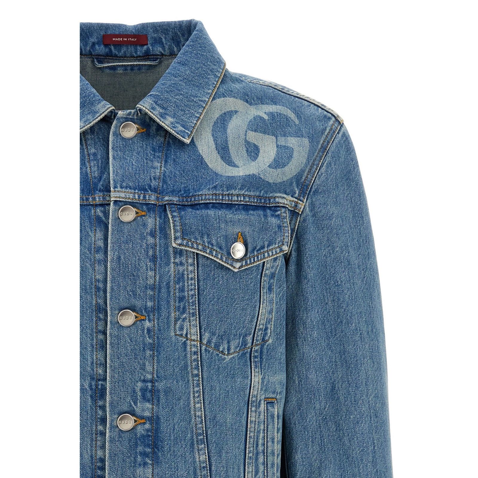 Gucci GUCCI GG Denim Jacket New & Authentic (Men's size:L;) Size US L / EU 52-54 / 3 - 3 Thumbnail