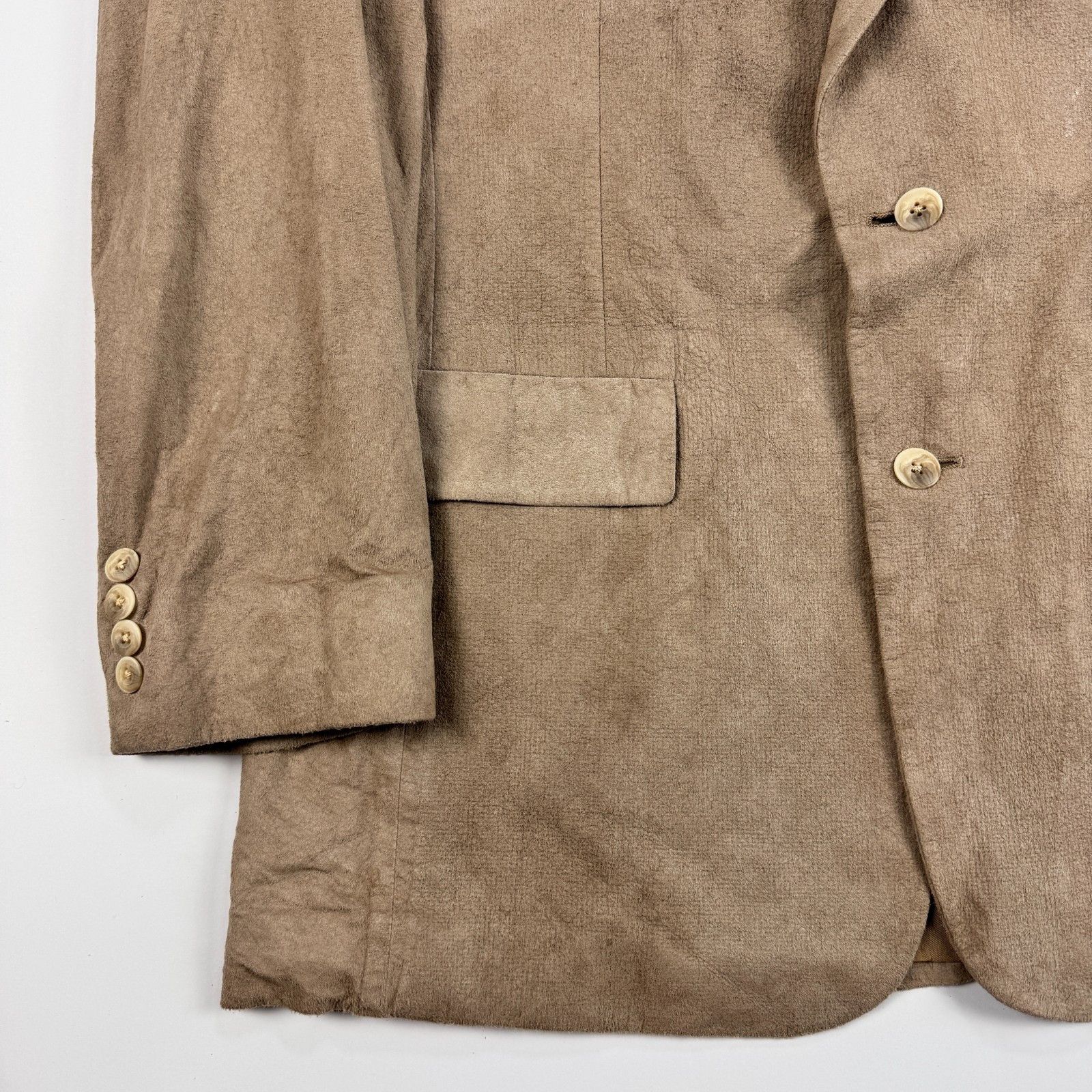 Christian Dior Monsieur Dior Monsieur Faux Suede Sport Coat Blazer Tan 42R Size 42R - 6 Thumbnail
