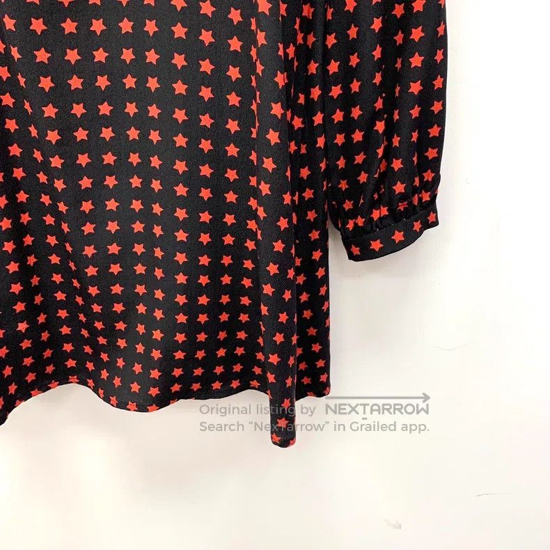 Saint Laurent Paris Saint Laurent Paris Color-Blocked Star Printed Silk Long-S Size XS / US 0-2 / IT 36-38 - 5 Thumbnail