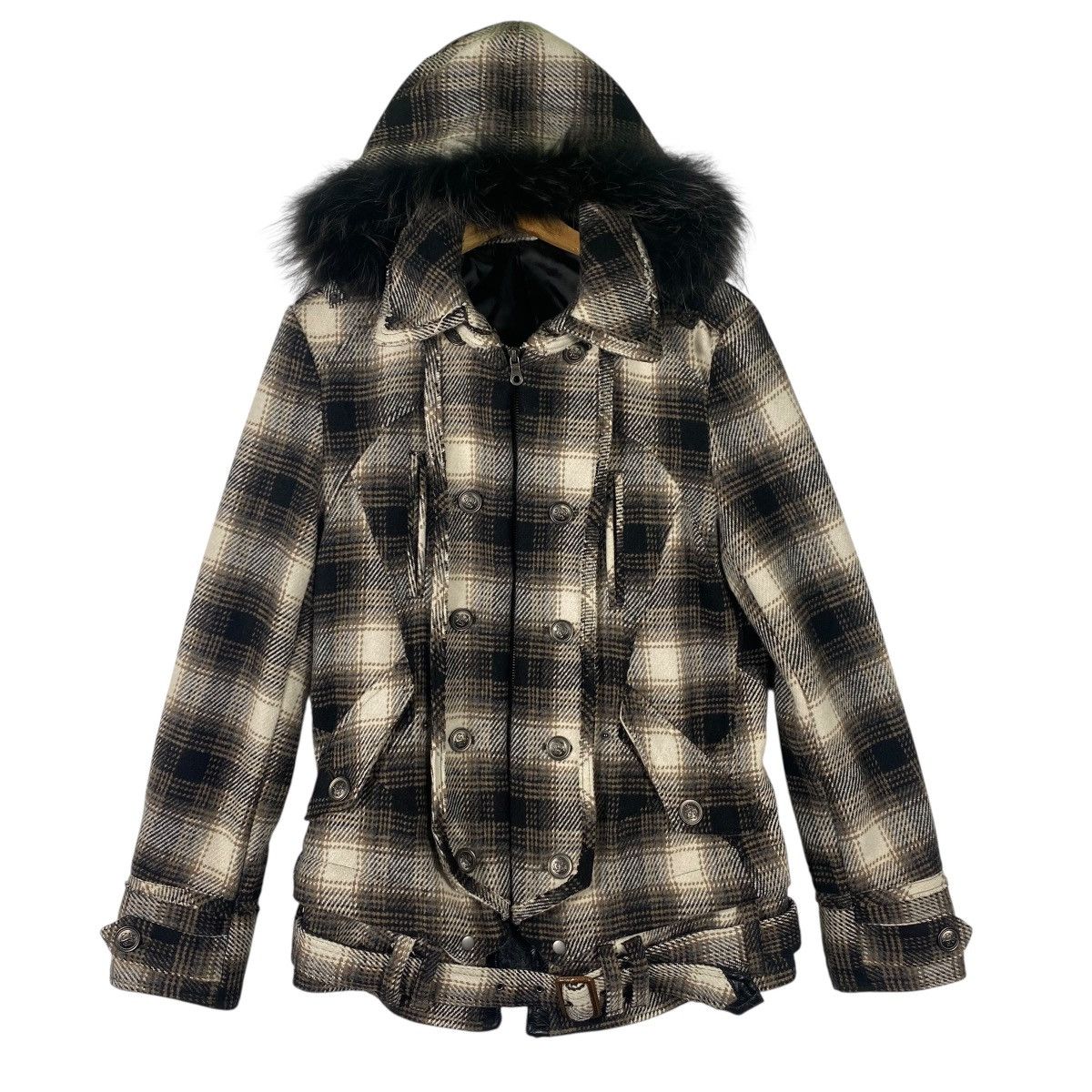 PPFM Vintage Ppfm Faux Fur Hoodie Zipper Jacket L Size Size US L / EU 52-54 / 3 - 1 Thumbnail