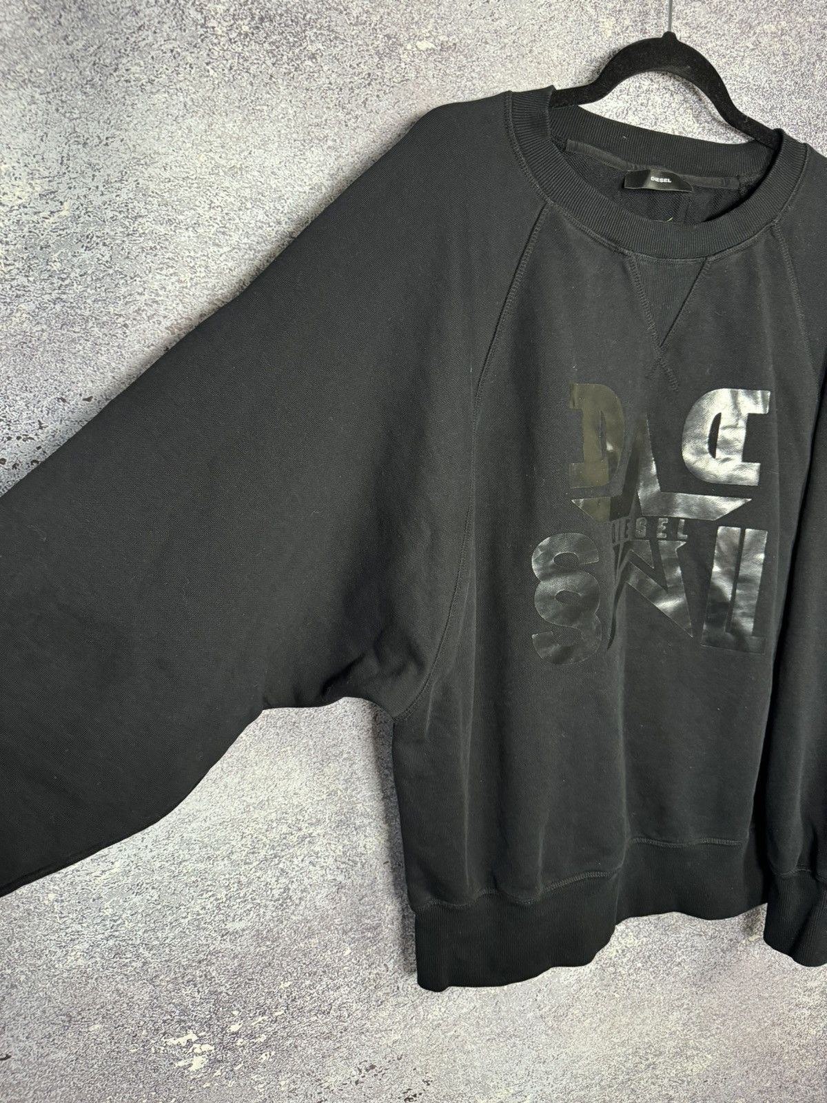 Diesel Diesel Sweatshirt Black Logo Streetwear XL Size Size US XL / EU 56 / 4 - 7 Thumbnail