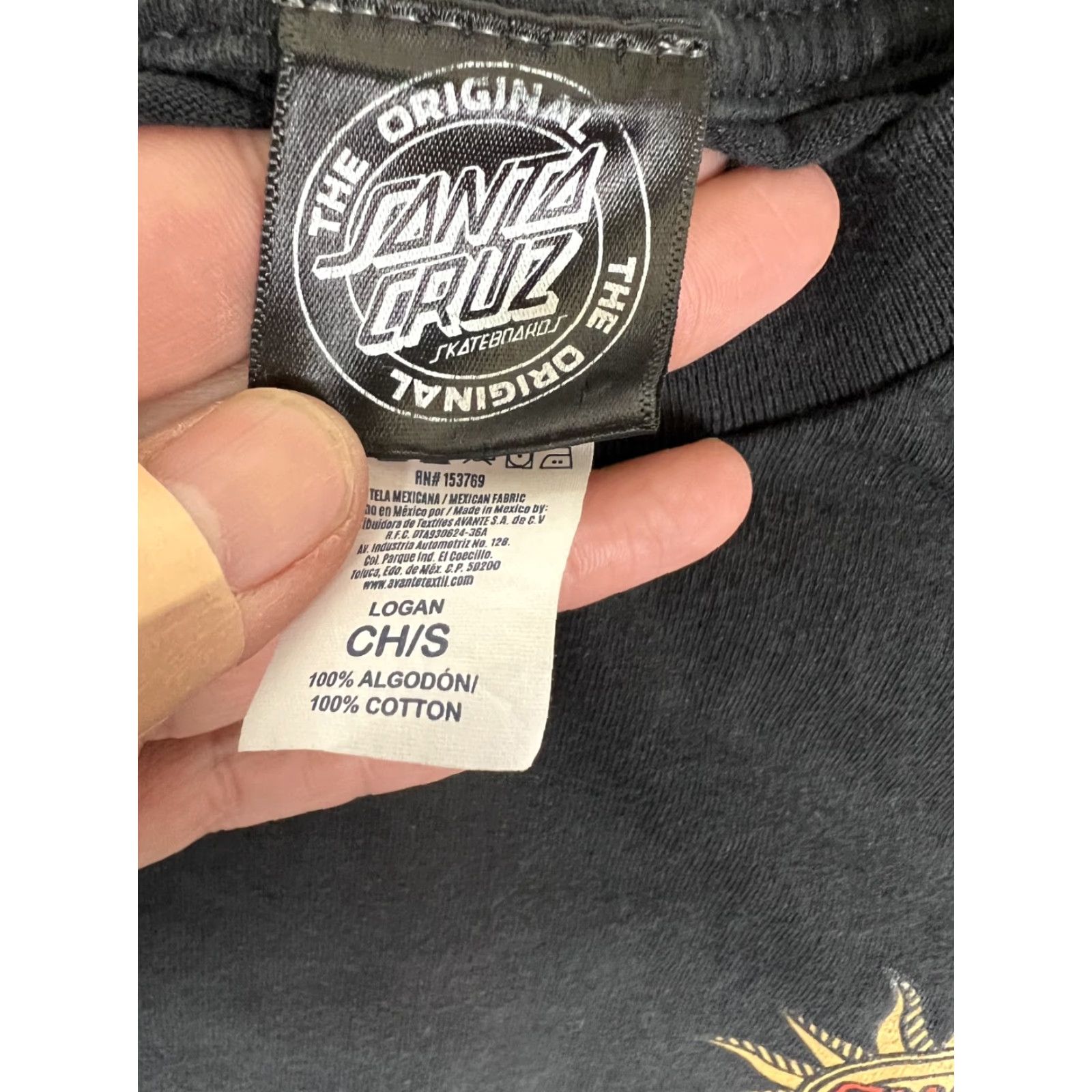 Vintage VINTAGE Santa Cruz T-Shirt Mens Regular Short Sleeve Crew Neck Black Cotton Size S 90s Y2K Tarot Delfino Logo Graphic Print Beach Skateboard Size US S / EU 44-46 / 1 - 4 Thumbnail