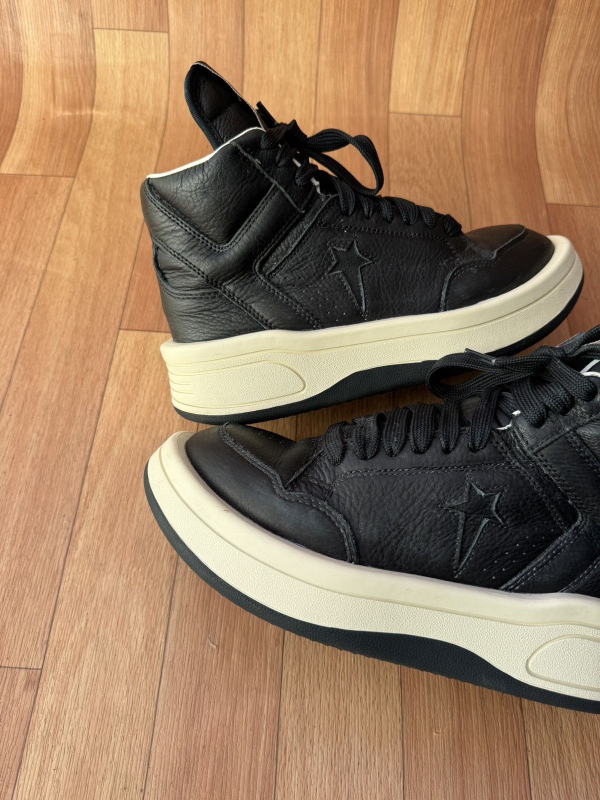 Converse × Rick Owens Drkshdw Turbowpn black cloud sneakers Size US 8.5 / IT 38.5 - 12 Thumbnail